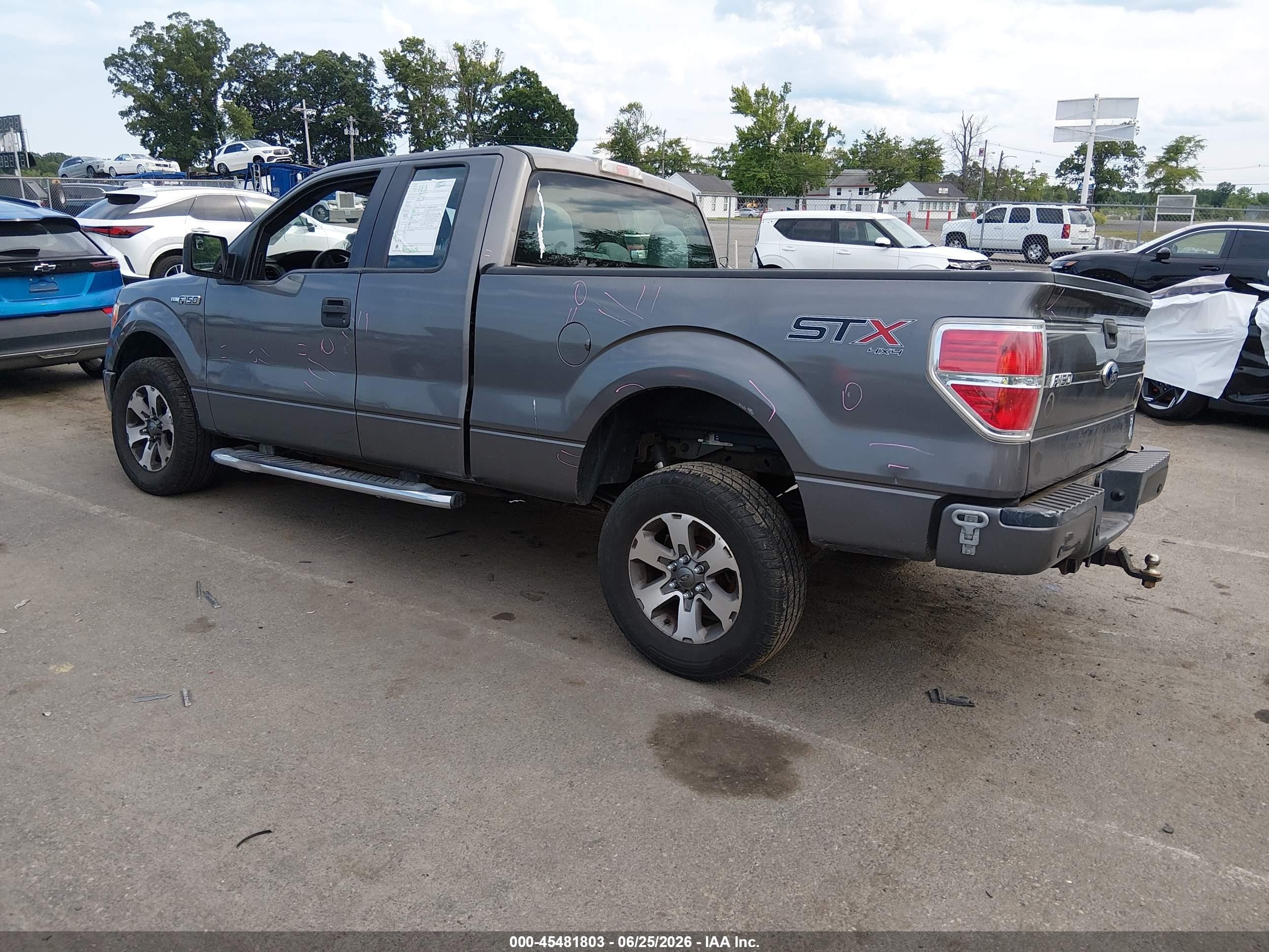 2014 Ford F-150 Fx4/lariat/stx/xl/xlt Серый vin: 1FTFX1EFXEFB36908