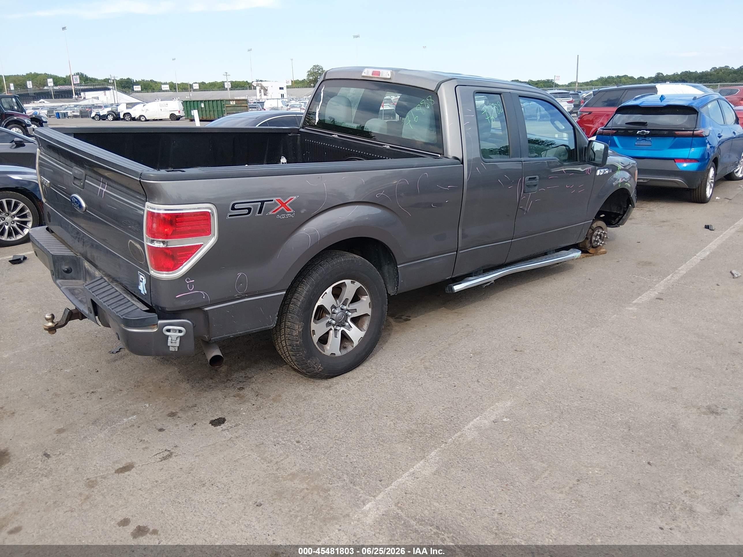 2014 Ford F-150 Fx4/lariat/stx/xl/xlt Серый vin: 1FTFX1EFXEFB36908