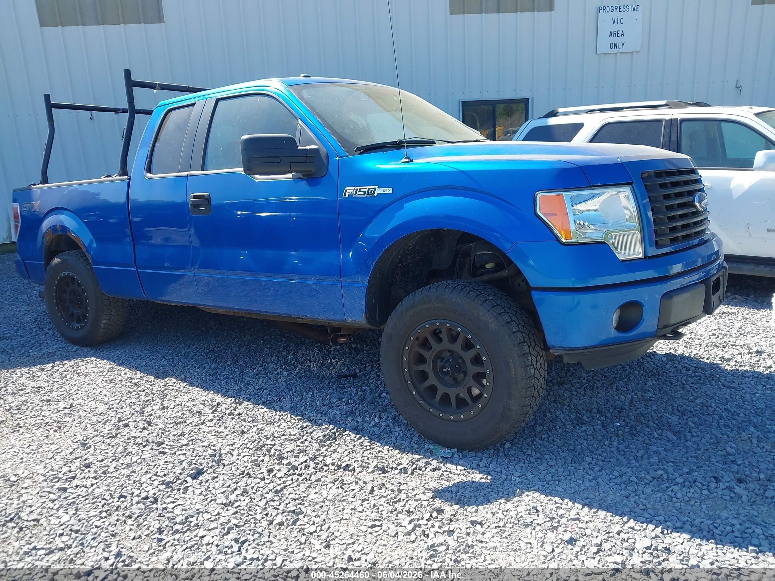 2014 Ford F-150 Stx Синий vin: 1FTFX1EFXEFB96137