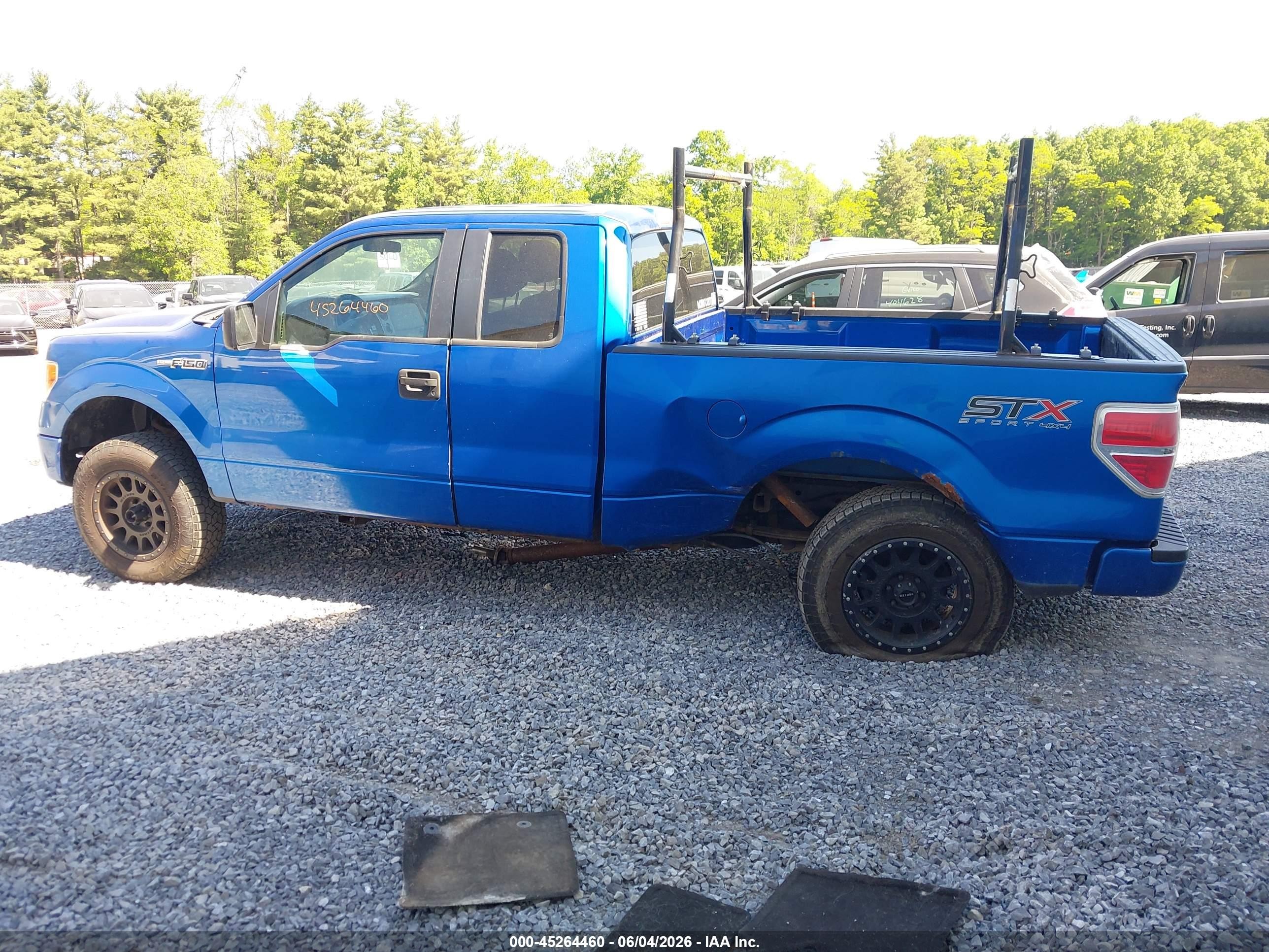 2014 Ford F-150 Stx Blue vin: 1FTFX1EFXEFB96137