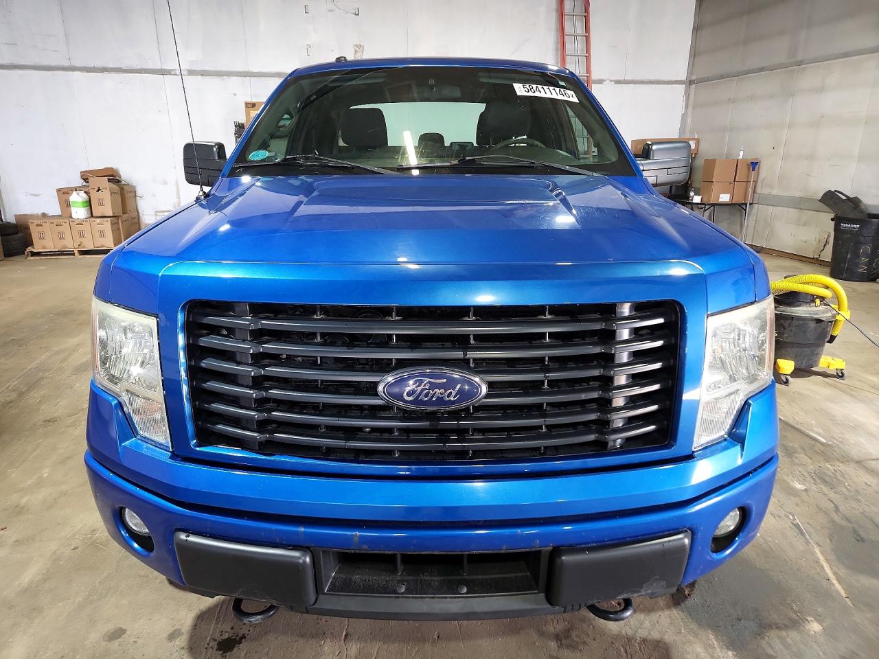 2014 Ford F150 Super Cab Blue vin: 1FTFX1EFXEFC68048