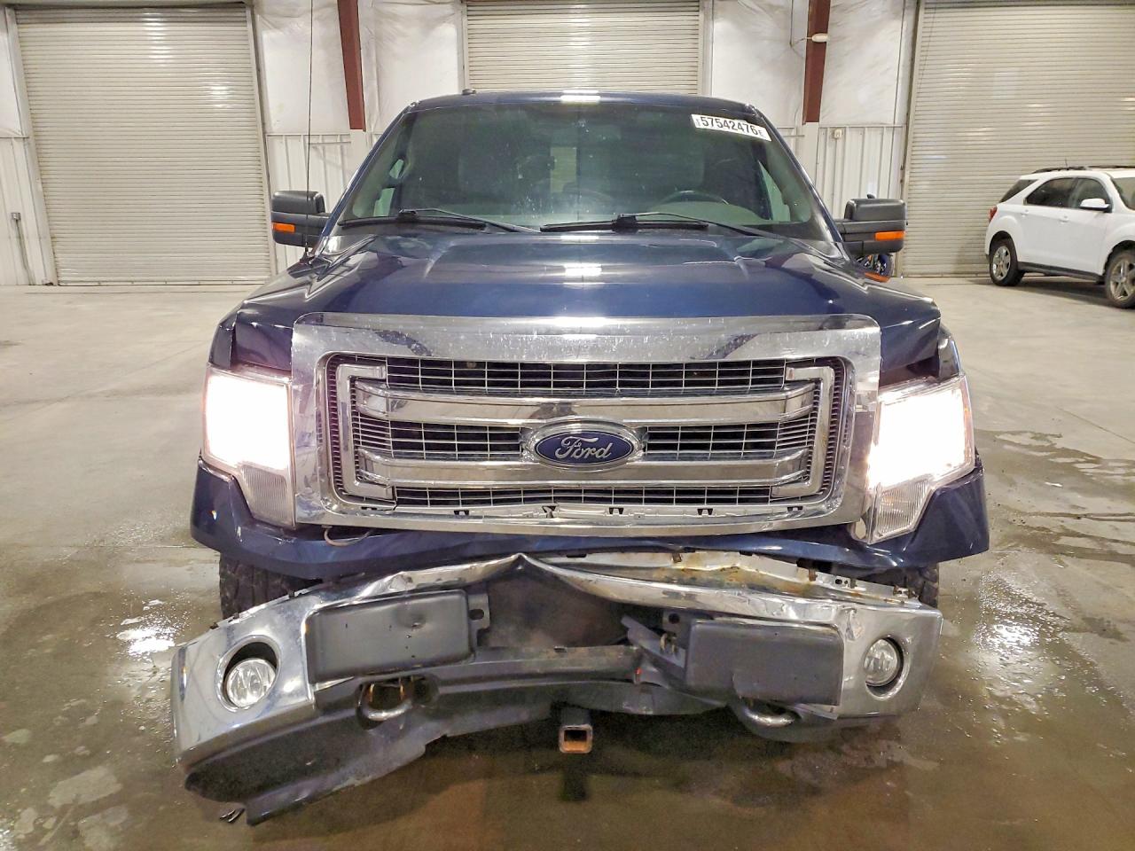 2014 Ford F150 Super Cab Синий vin: 1FTFX1EFXEFC72181