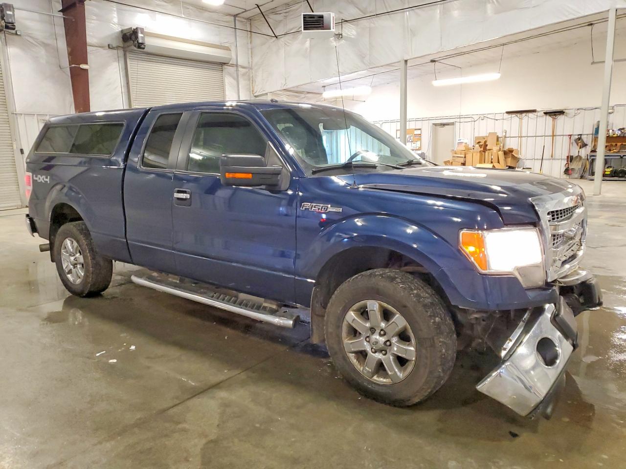 2014 Ford F150 Super Cab Синий vin: 1FTFX1EFXEFC72181