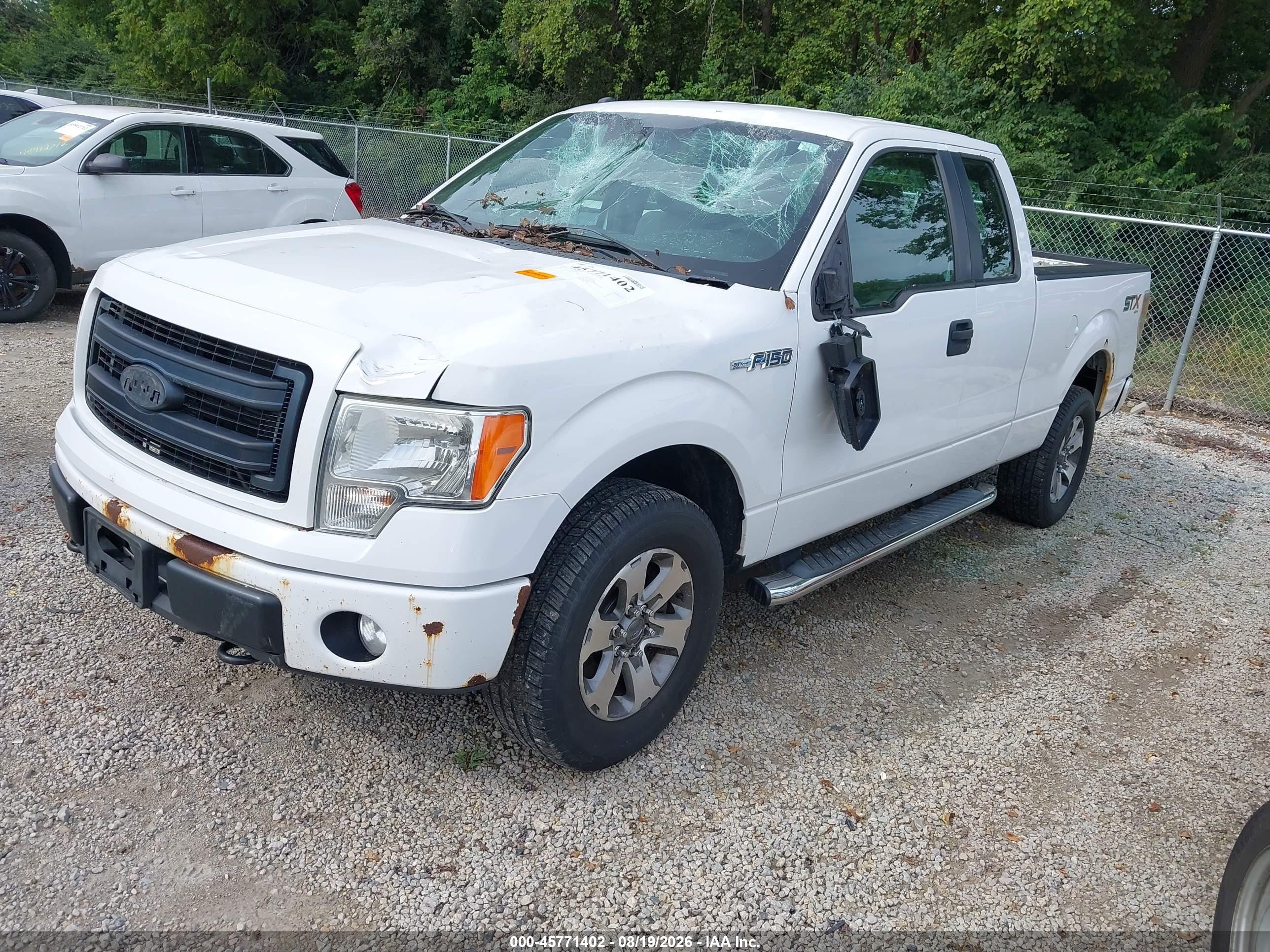 2014 Ford F-150 Stx Белый vin: 1FTFX1EFXEKD90156