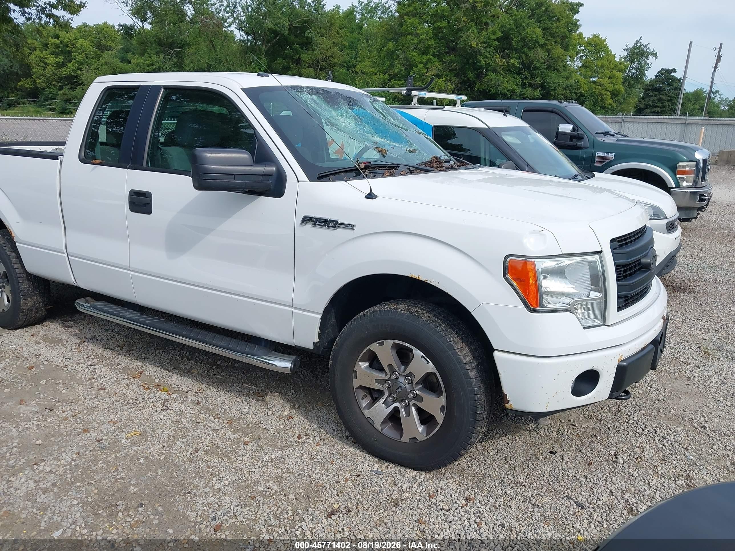 2014 Ford F-150 Stx White vin: 1FTFX1EFXEKD90156