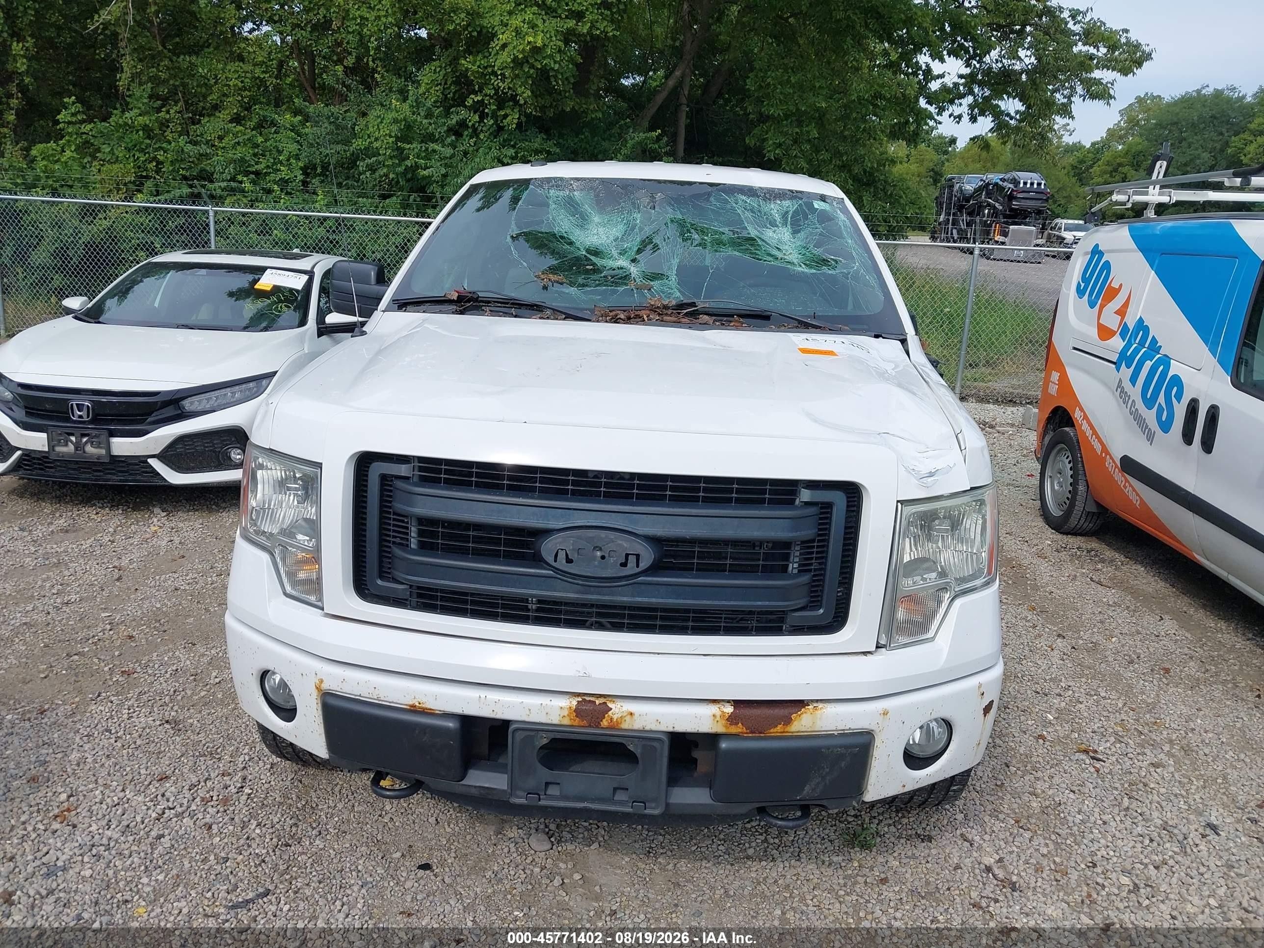 2014 Ford F-150 Stx Белый vin: 1FTFX1EFXEKD90156