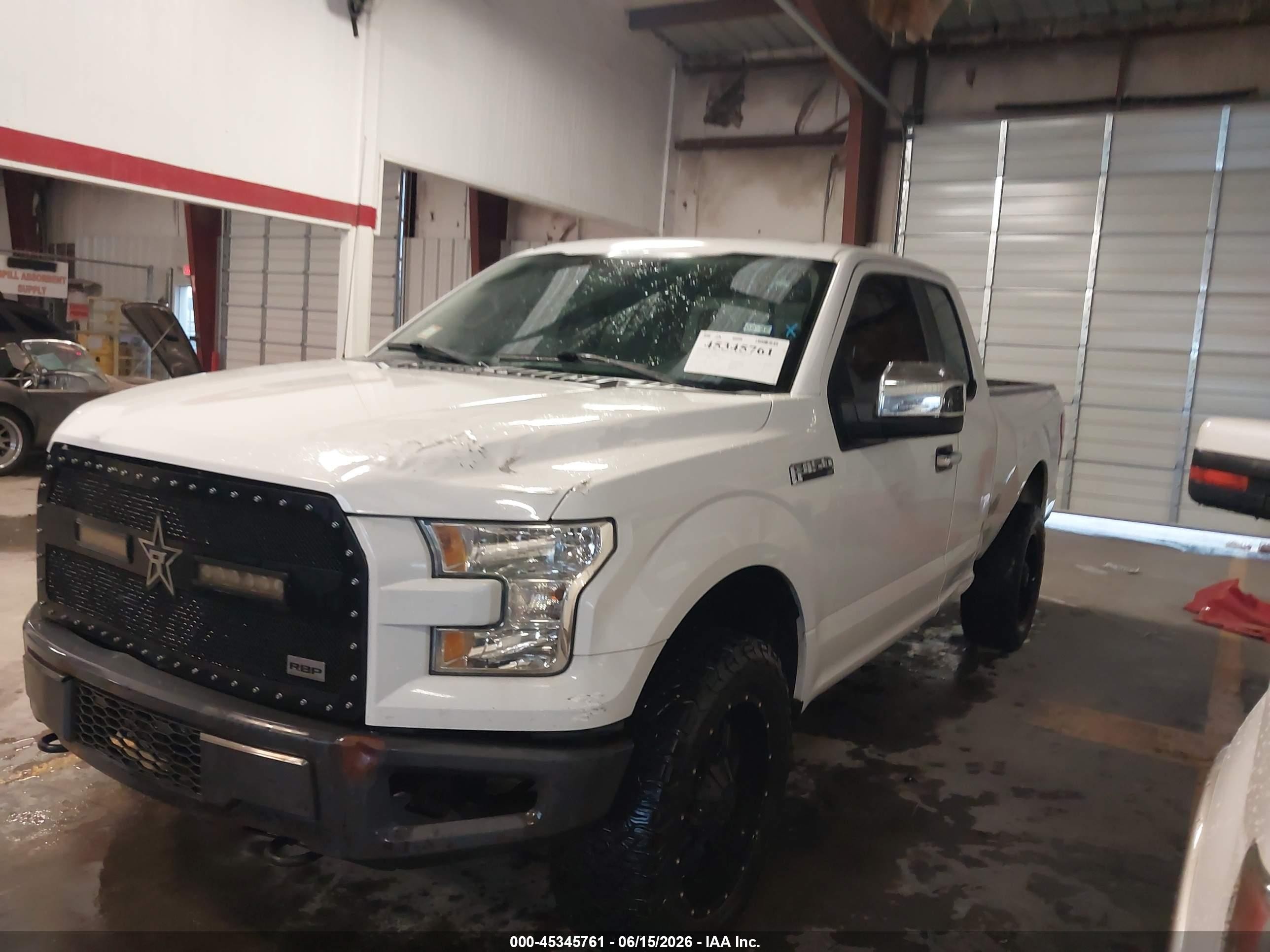 2015 Ford F-150 Xl White vin: 1FTFX1EFXFFA68479