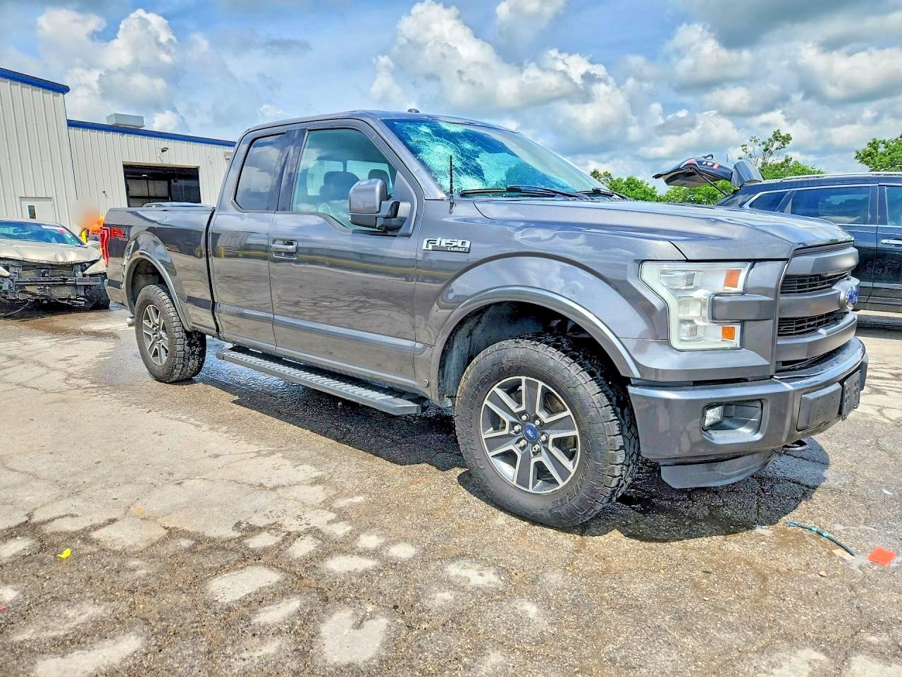 2015 Ford F150 Super Cab Charcoal vin: 1FTFX1EFXFFA79997