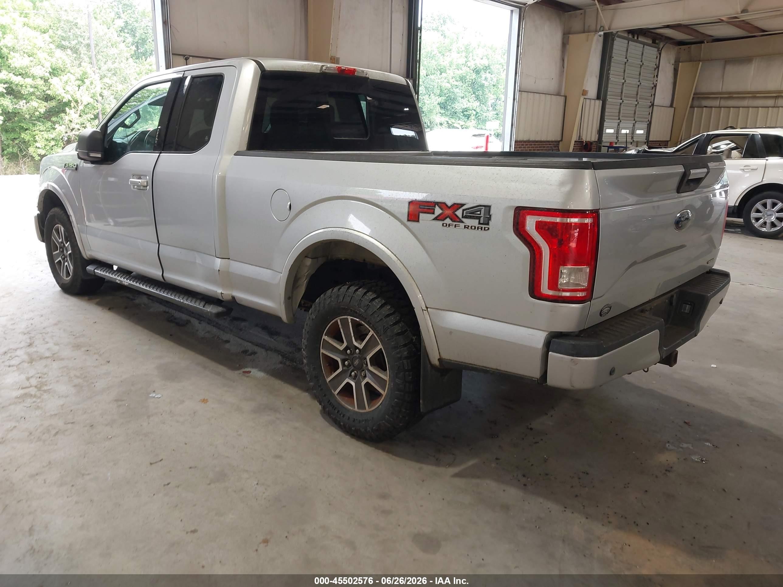 2015 Ford F-150 Lariat/xl/xlt Silver vin: 1FTFX1EFXFFC69461