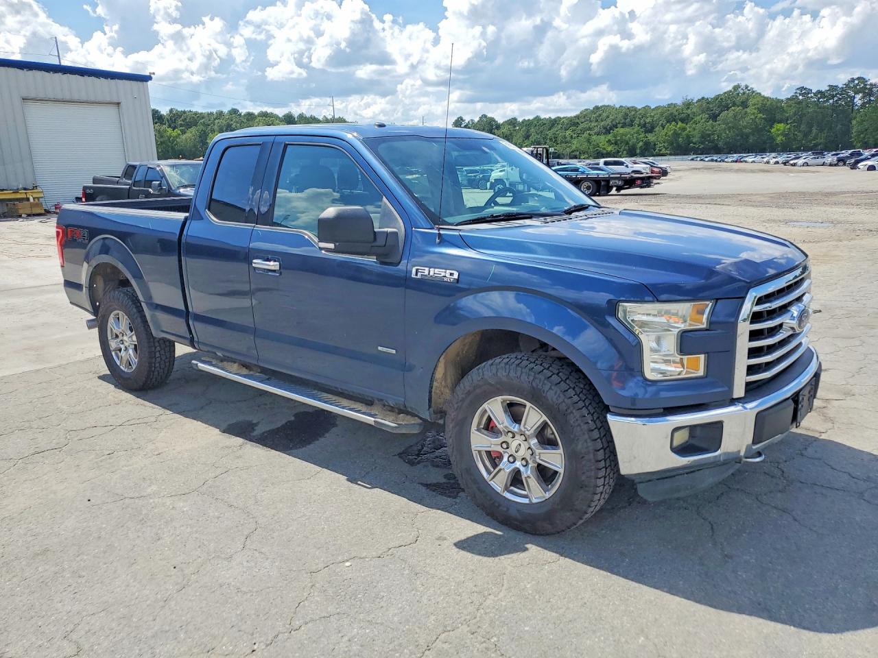 2015 Ford F150 Super Cab Blue vin: 1FTFX1EG0FKD75868