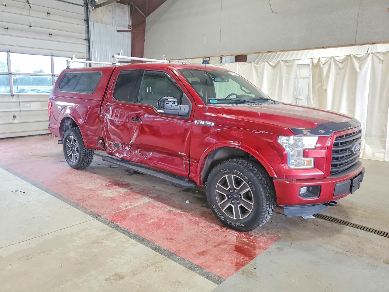 2015 Ford F150 Super Cab Burgundy vin: 1FTFX1EG4FFA14636