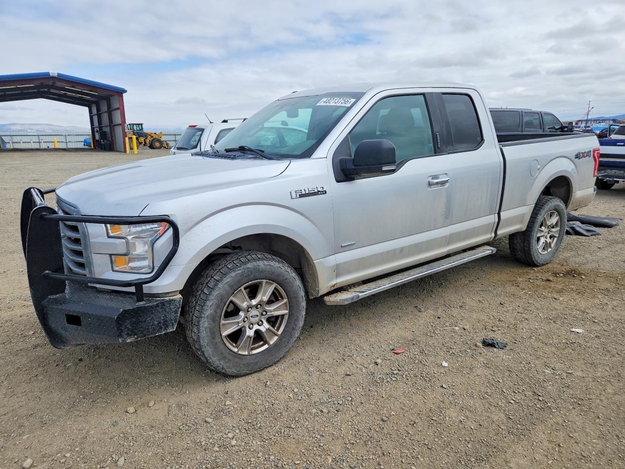 2015 Ford F150 Super Cab Silver vin: 1FTFX1EG4FKD21053