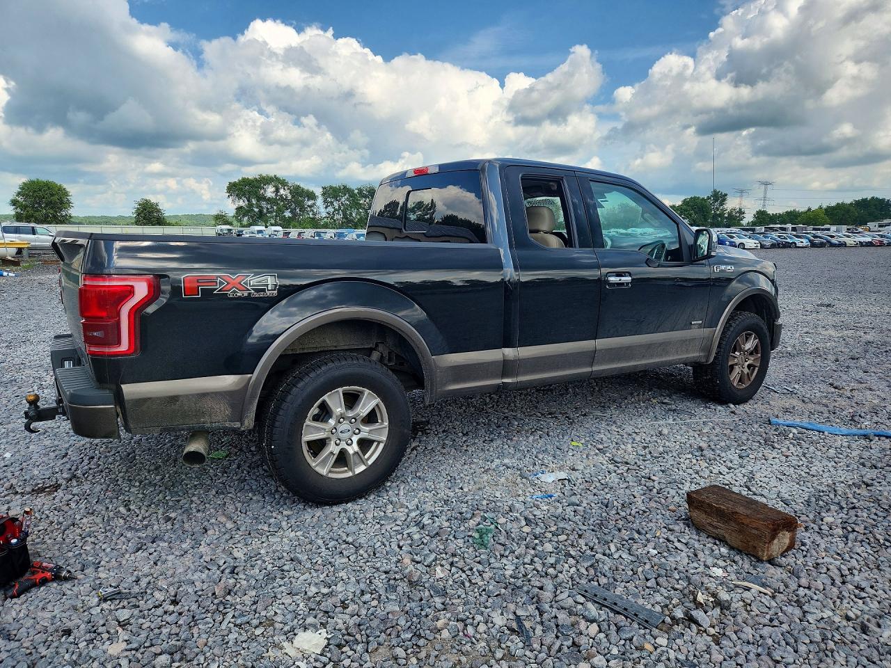 2015 Ford F150 Super Cab Gray vin: 1FTFX1EG5FFA19294