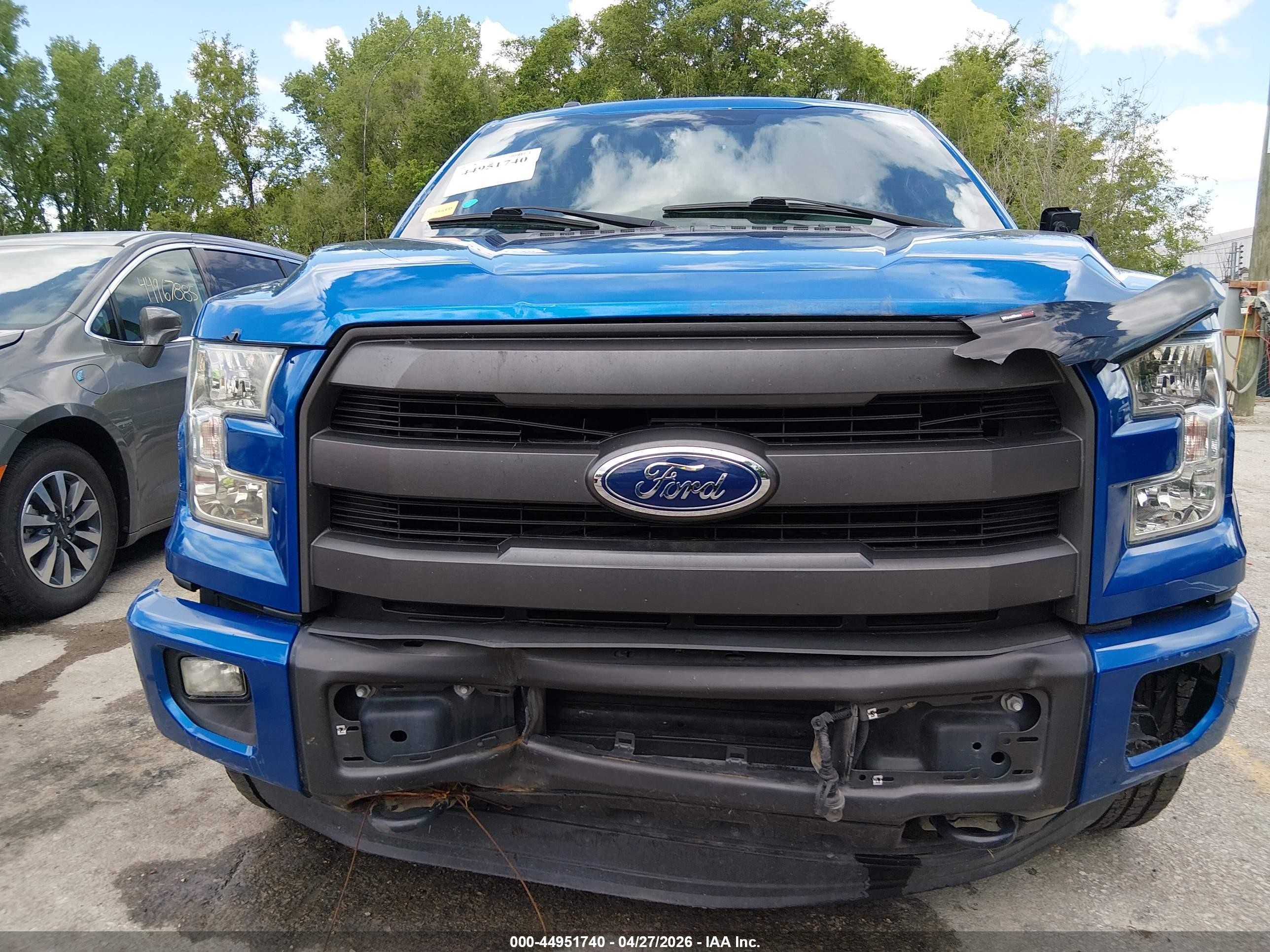 2015 Ford F-150 Lariat Blue vin: 1FTFX1EG5FKE16933
