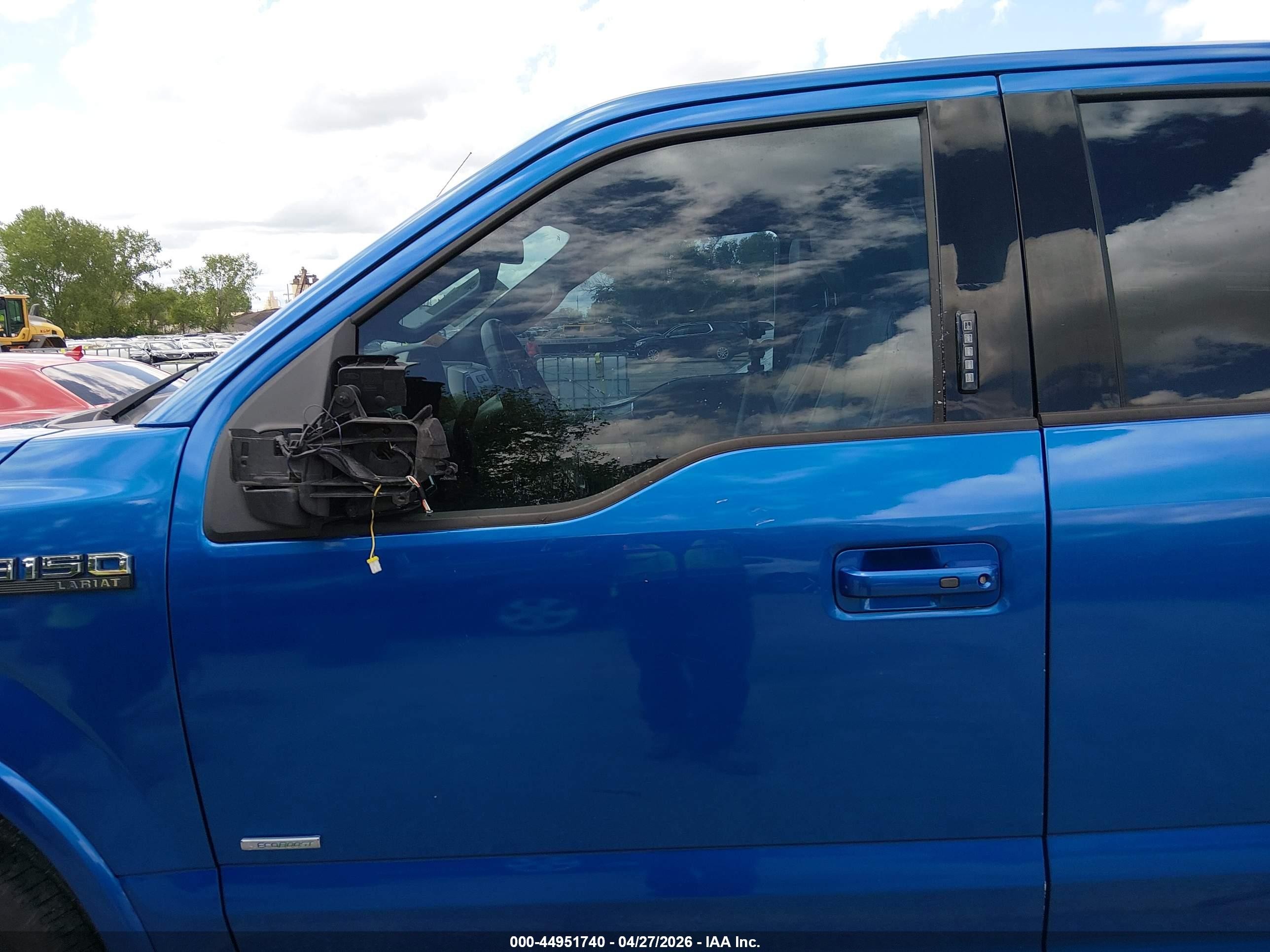 2015 Ford F-150 Lariat Blue vin: 1FTFX1EG5FKE16933