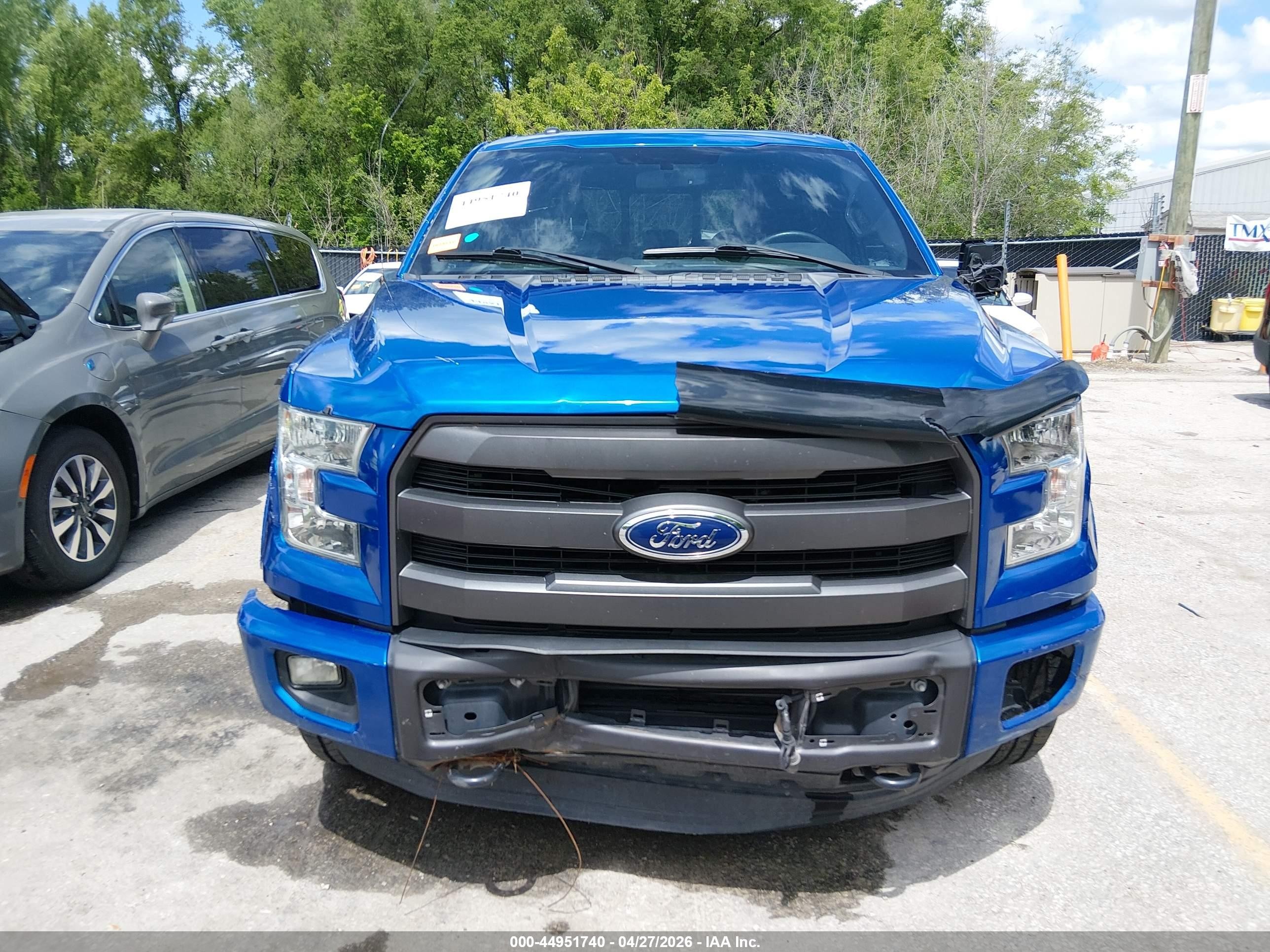 2015 Ford F-150 Lariat Blue vin: 1FTFX1EG5FKE16933