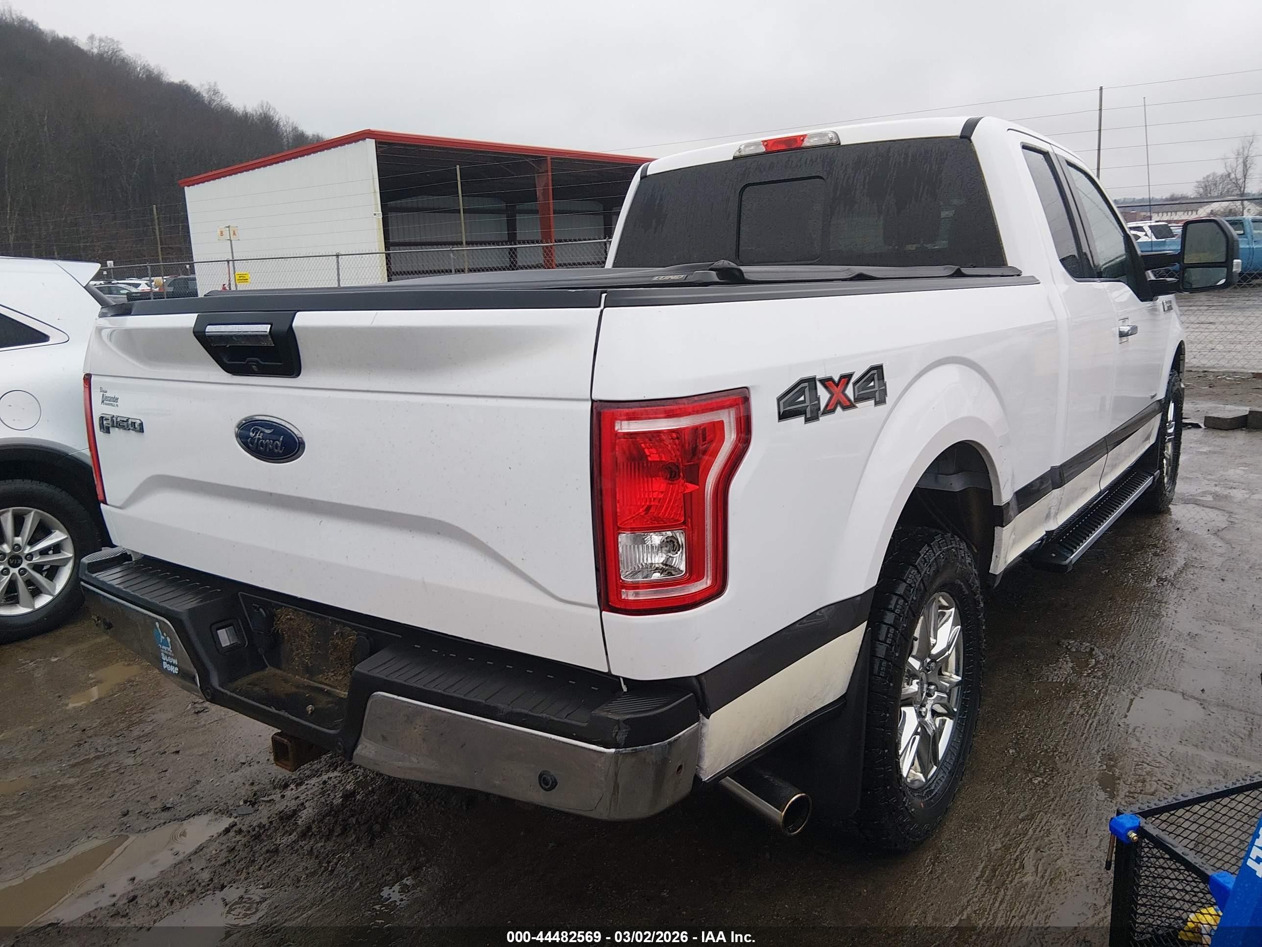 2015 Ford F-150 Xlt White vin: 1FTFX1EG6FKF13901