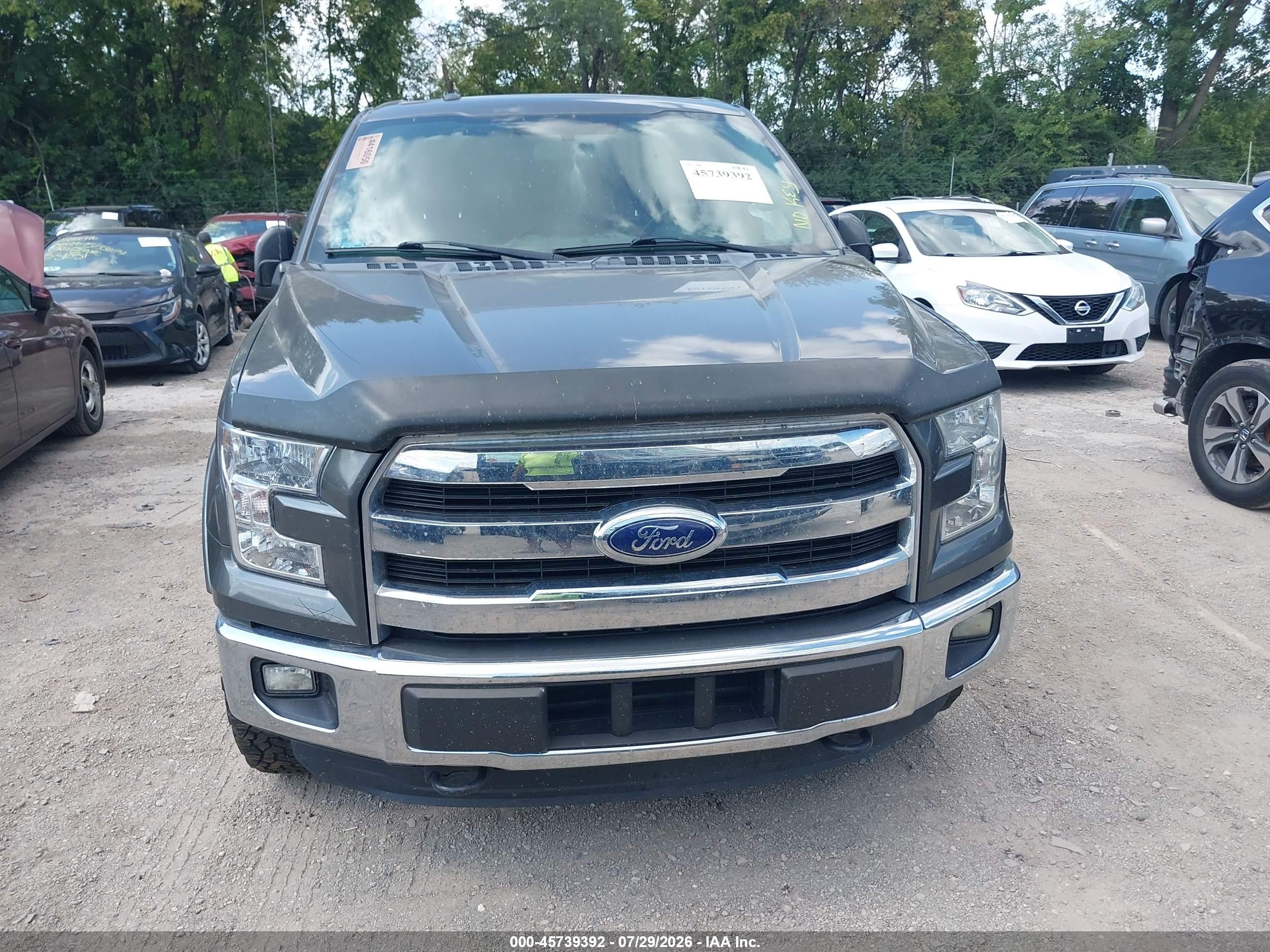 2015 Ford F-150 Lariat Gray vin: 1FTFX1EG7FKD07857