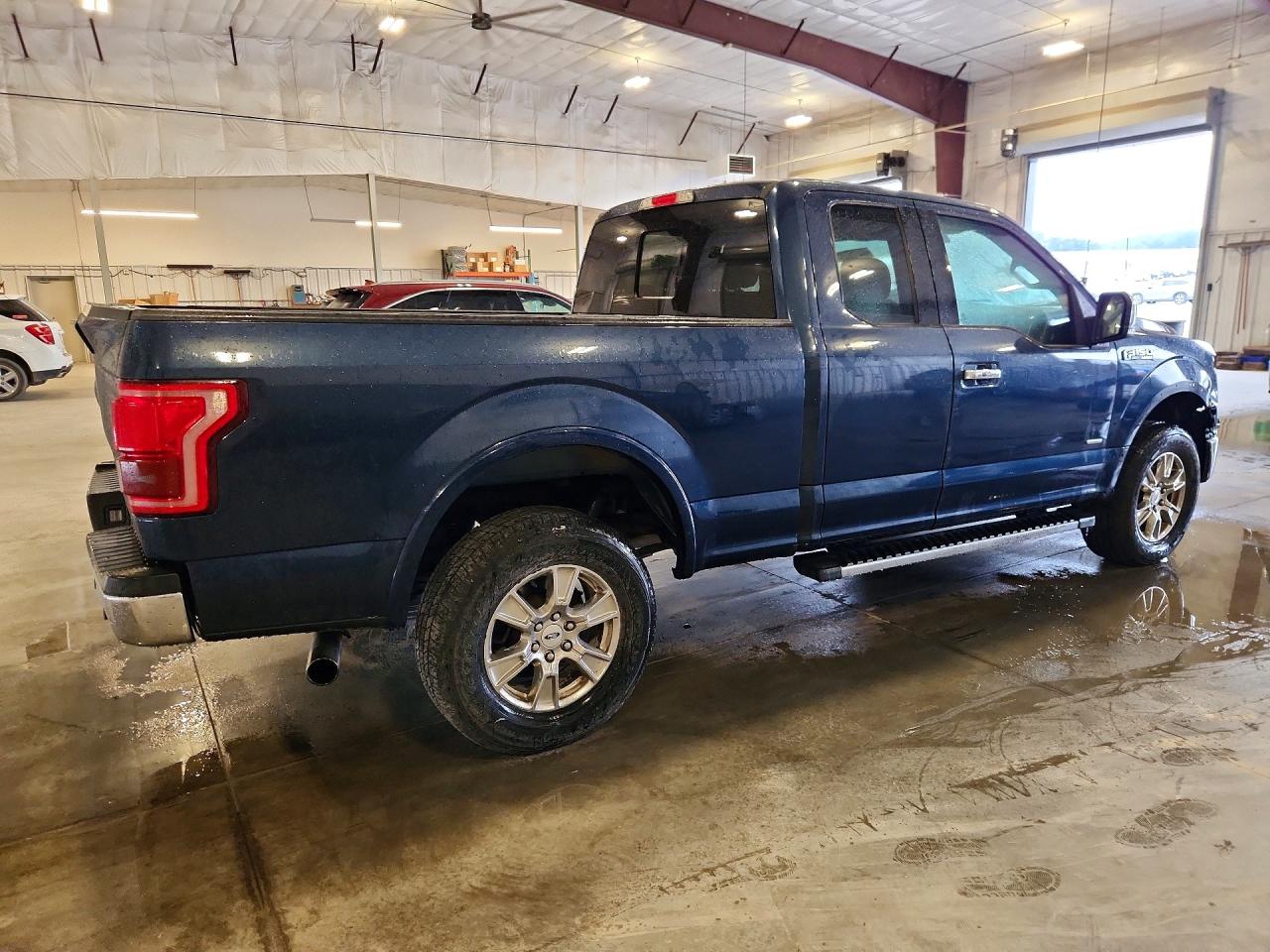 2015 Ford F150 Super Cab Синий vin: 1FTFX1EG8FKE19115
