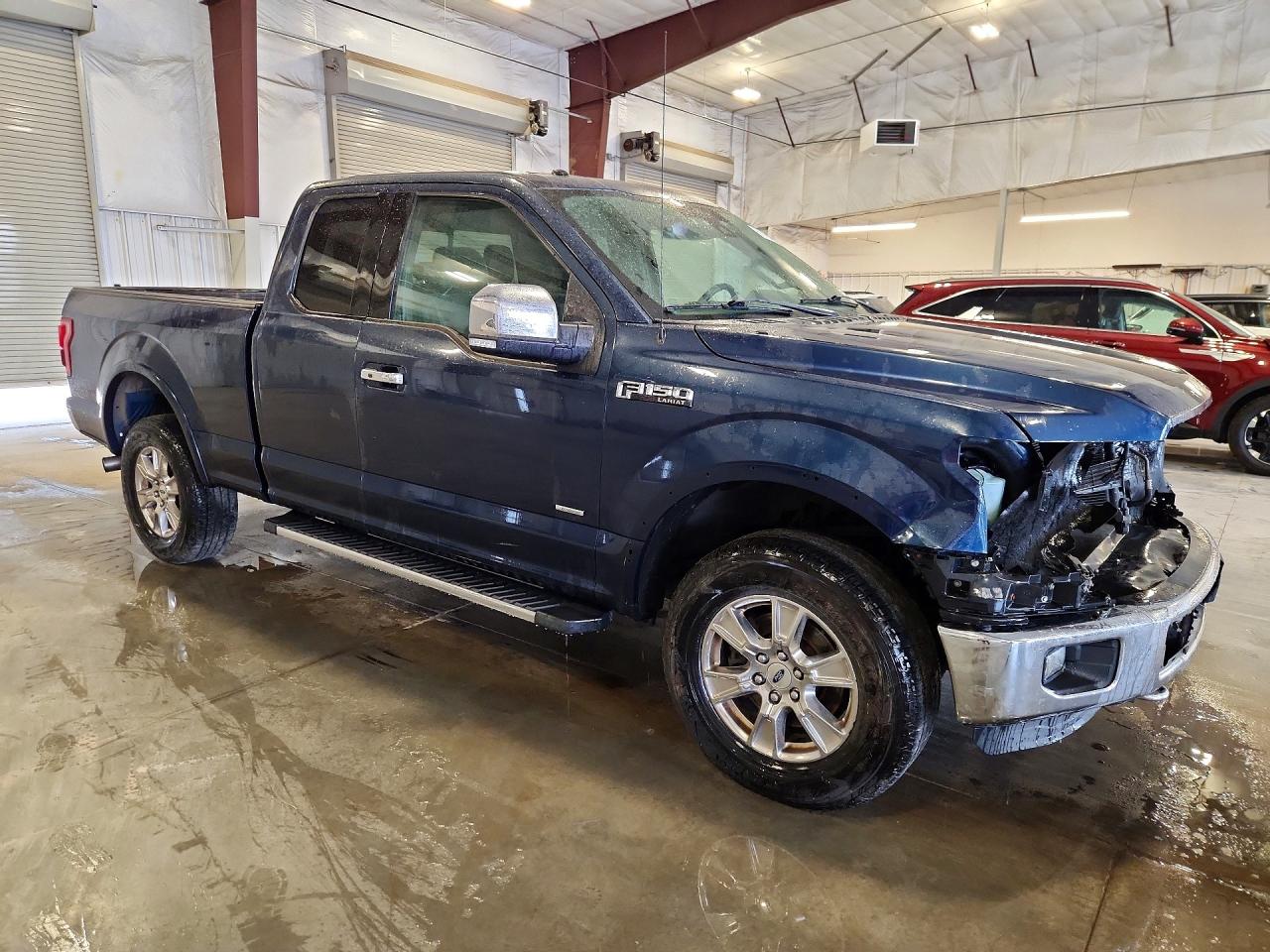 2015 Ford F150 Super Cab Синий vin: 1FTFX1EG8FKE19115