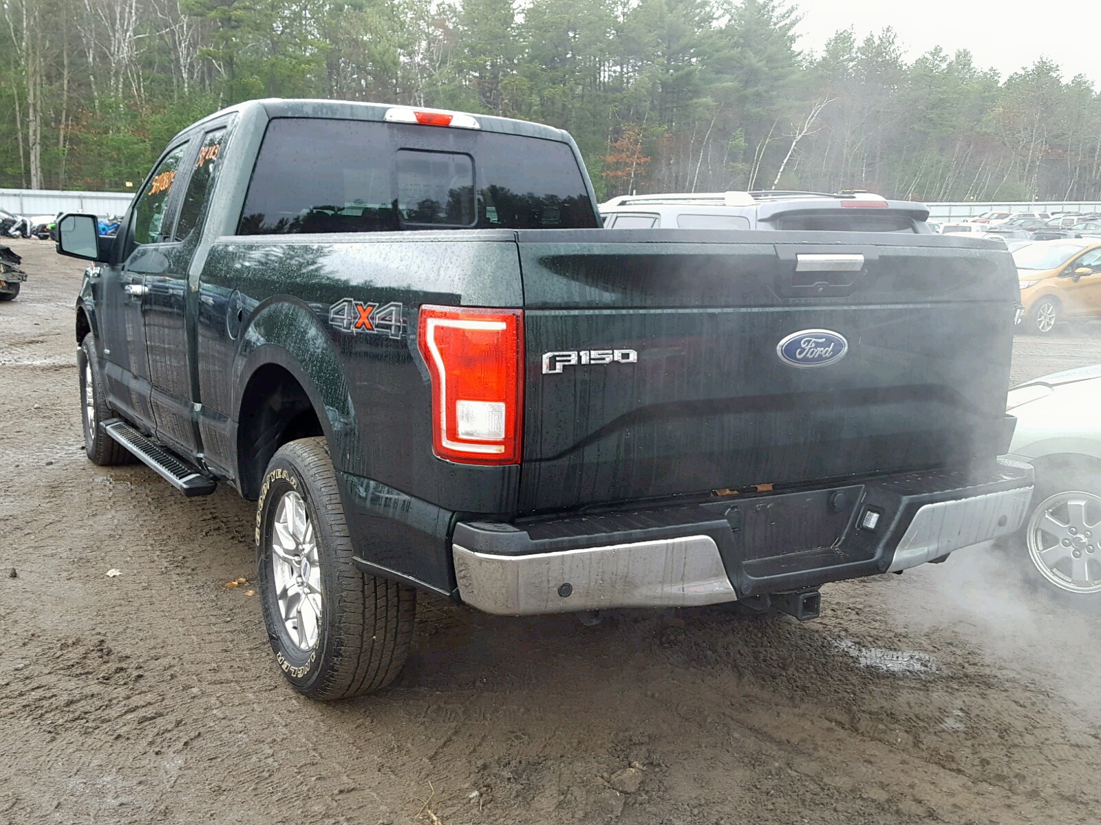 2016 Ford F150 Super Cab Зеленый vin: 1FTFX1EG8GFB48955