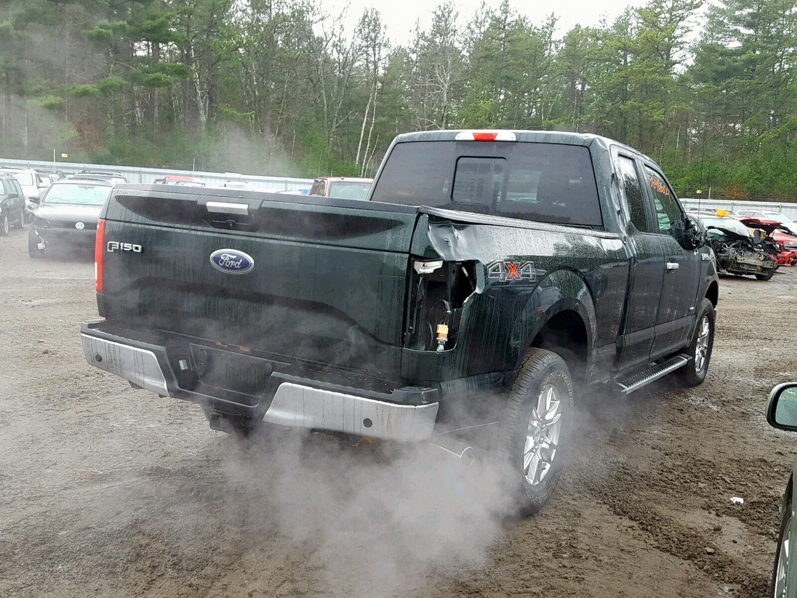 2016 Ford F150 Super Cab Зеленый vin: 1FTFX1EG8GFB48955