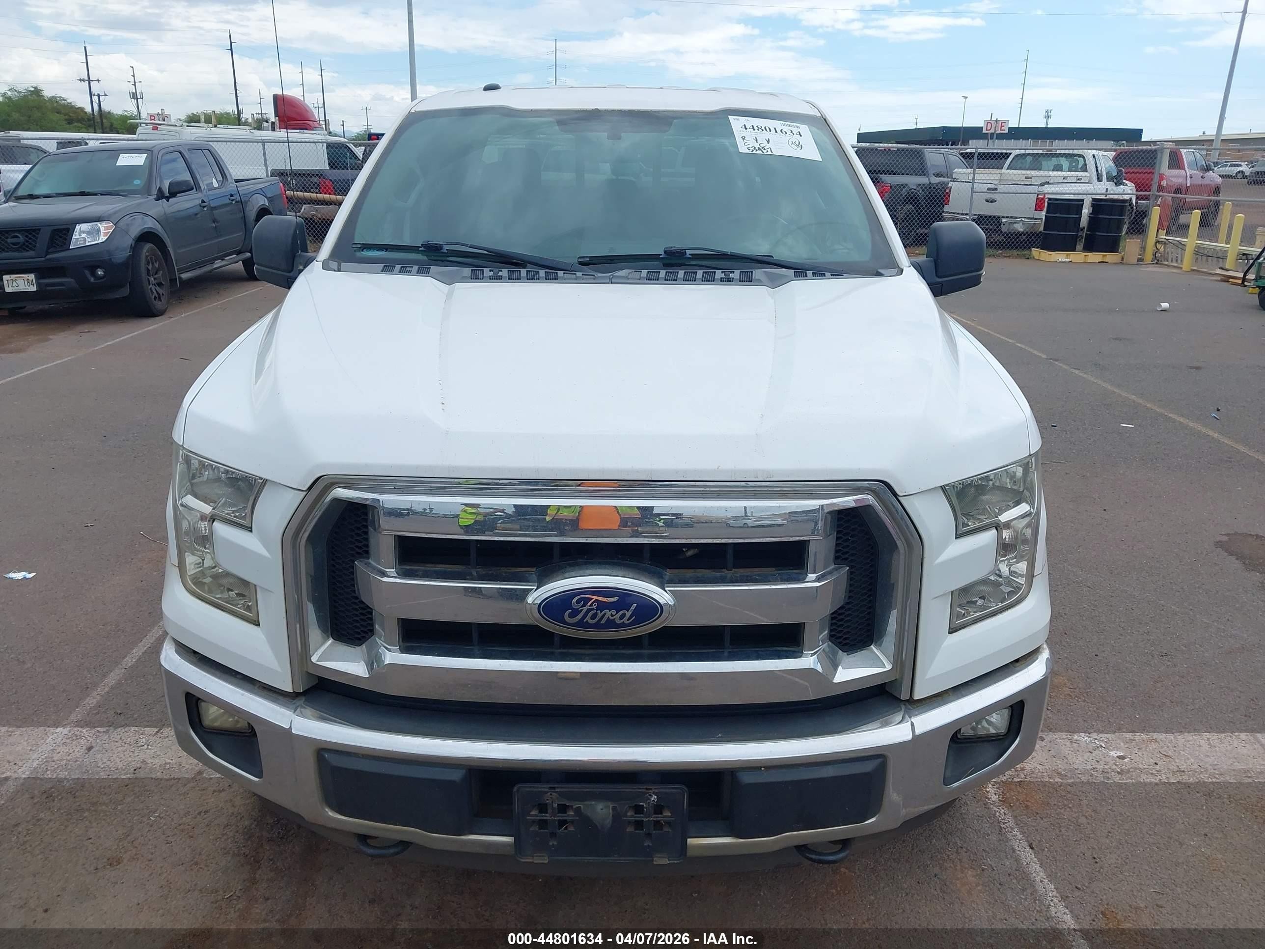 2015 Ford F-150 Xlt White vin: 1FTFX1EG9FKE06678