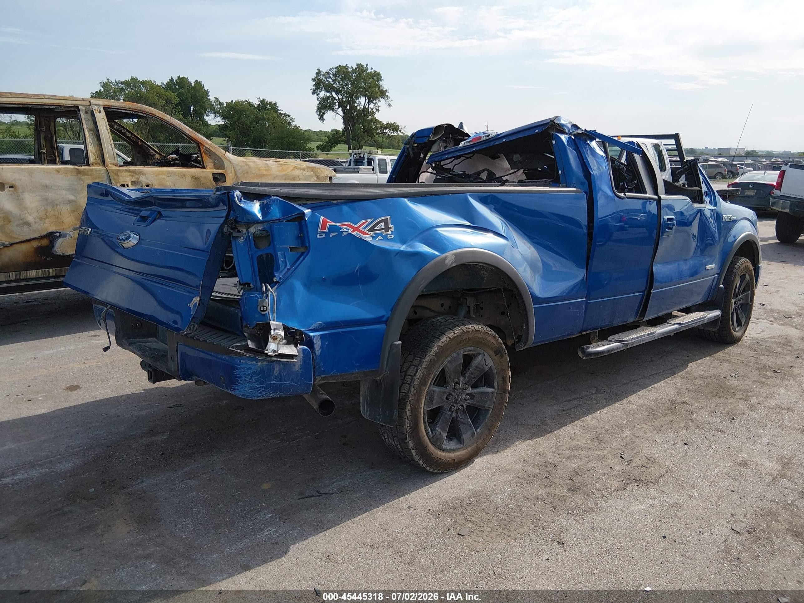 2013 Ford F-150 Fx4 Blue vin: 1FTFX1ET0DFB02528