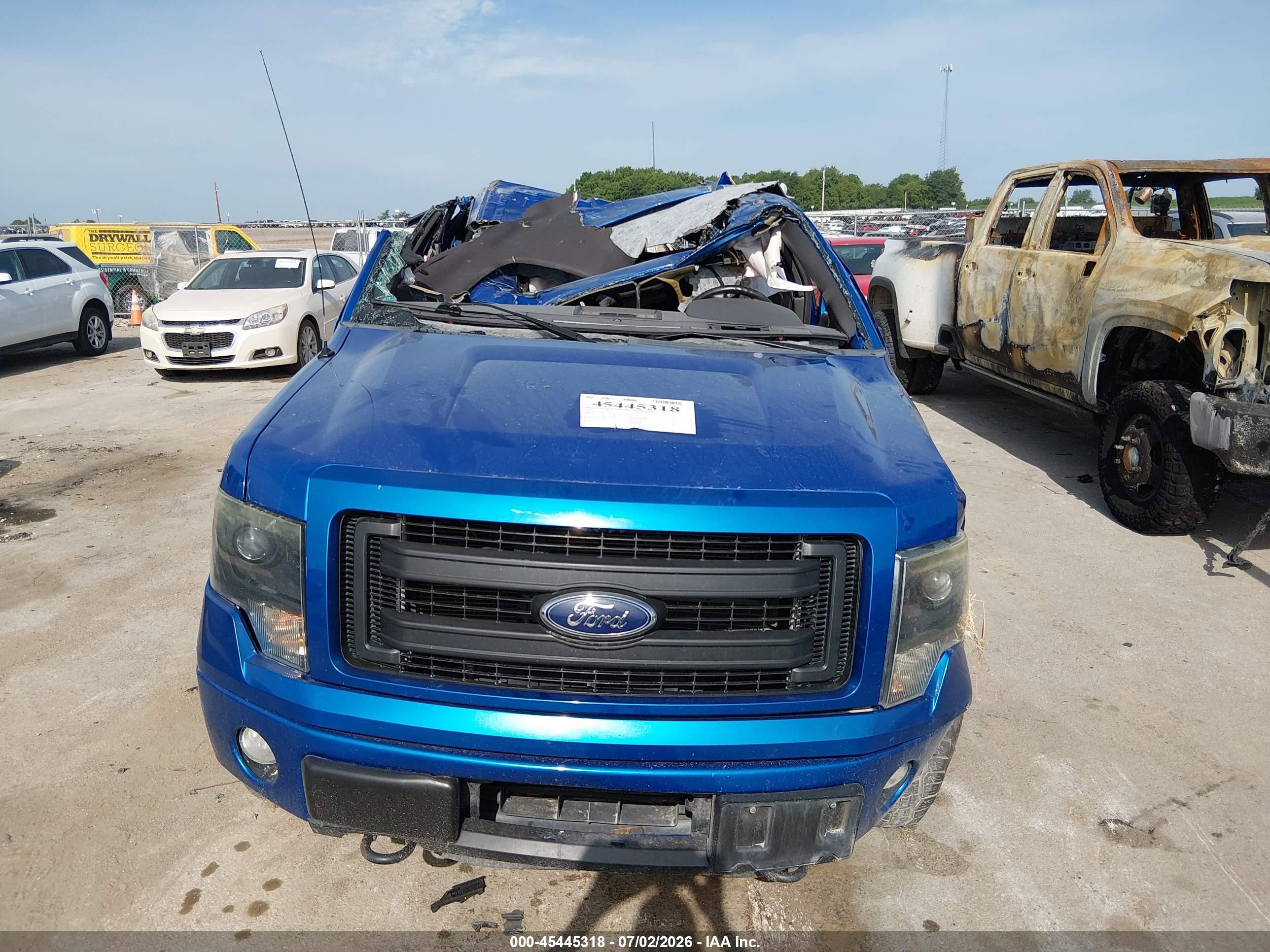 2013 Ford F-150 Fx4 Blue vin: 1FTFX1ET0DFB02528