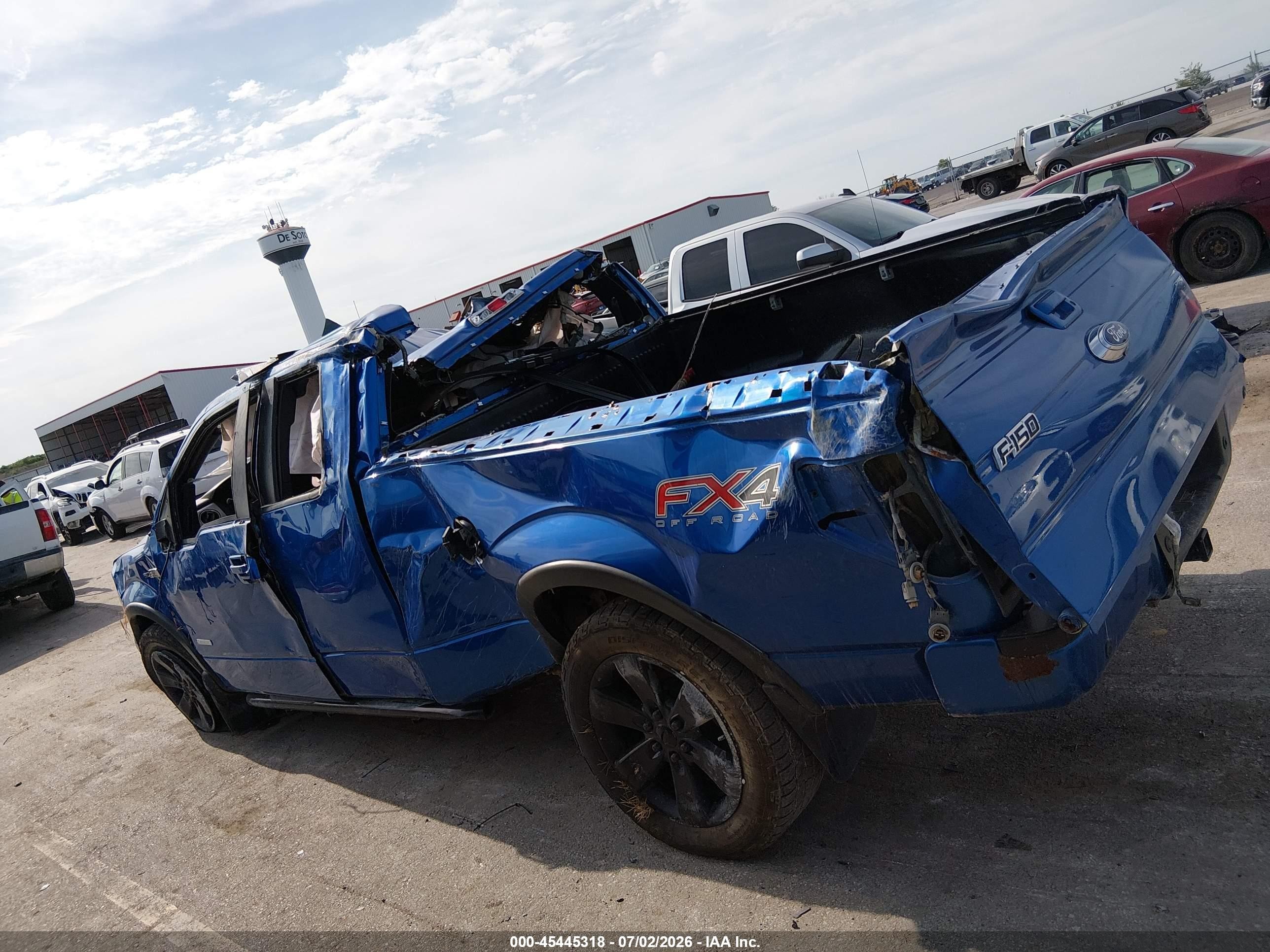 2013 Ford F-150 Fx4 Blue vin: 1FTFX1ET0DFB02528