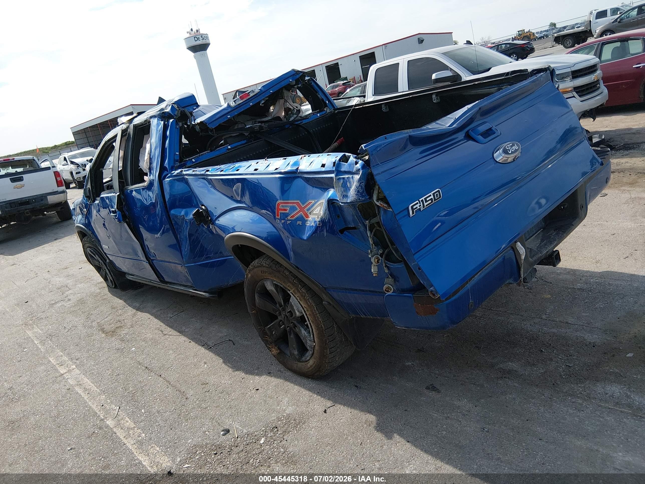2013 Ford F-150 Fx4 Blue vin: 1FTFX1ET0DFB02528
