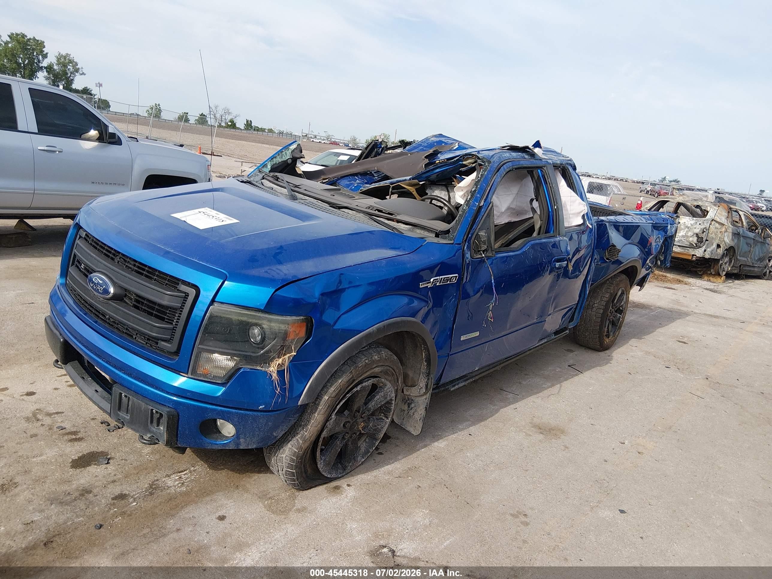 2013 Ford F-150 Fx4 Blue vin: 1FTFX1ET0DFB02528