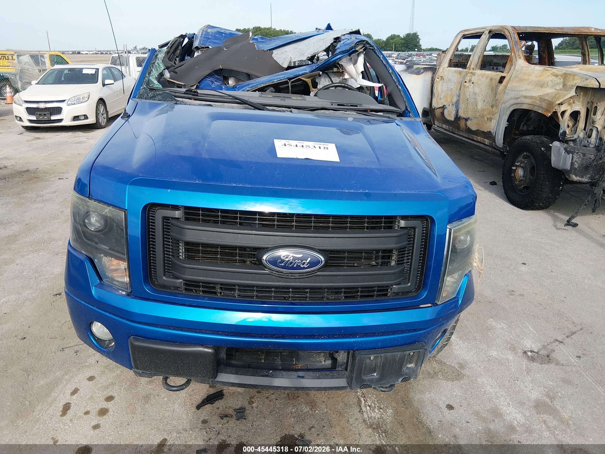 2013 Ford F-150 Fx4 Blue vin: 1FTFX1ET0DFB02528