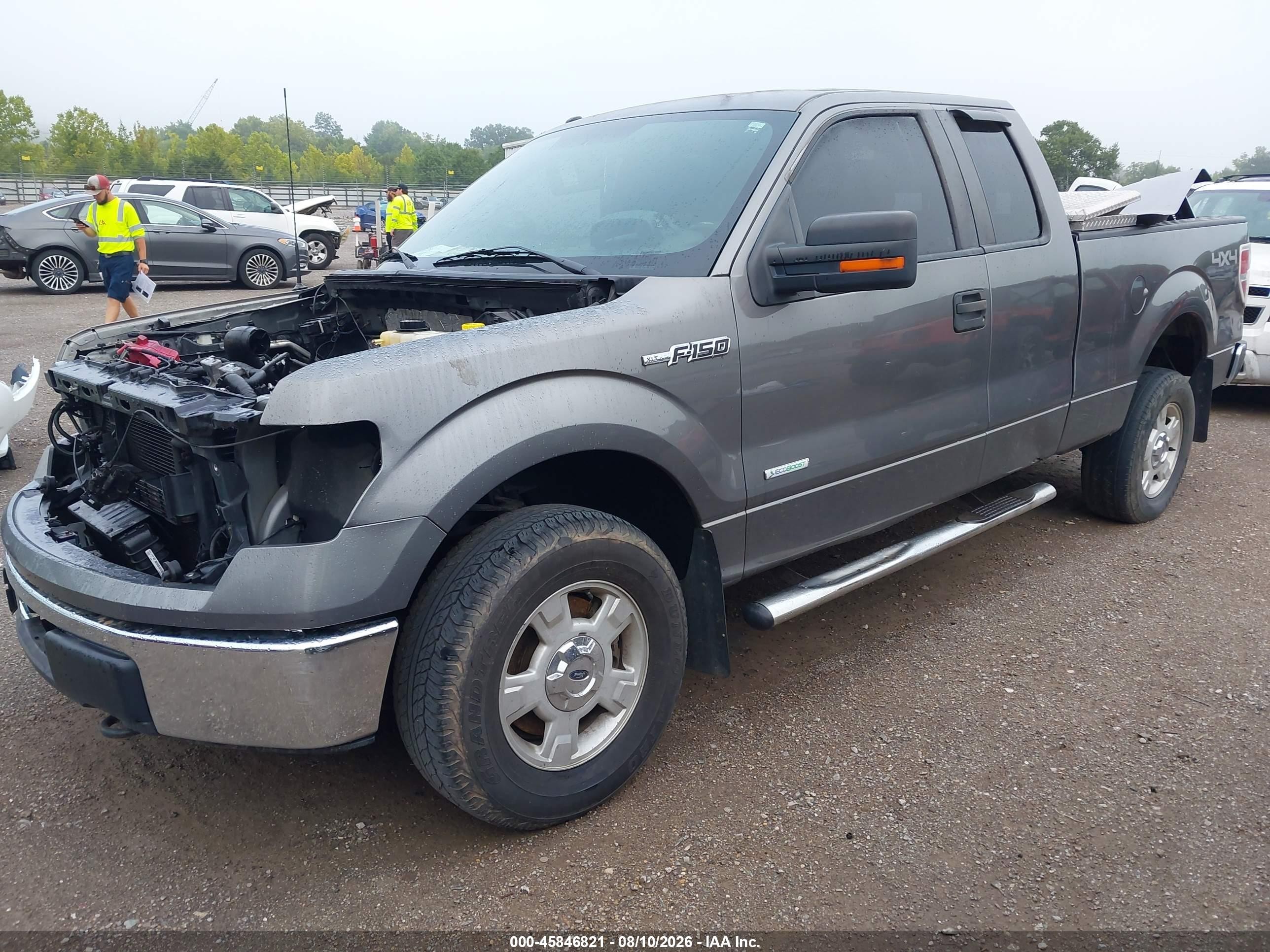 2013 Ford F-150 Xlt Gray vin: 1FTFX1ET0DFD21005