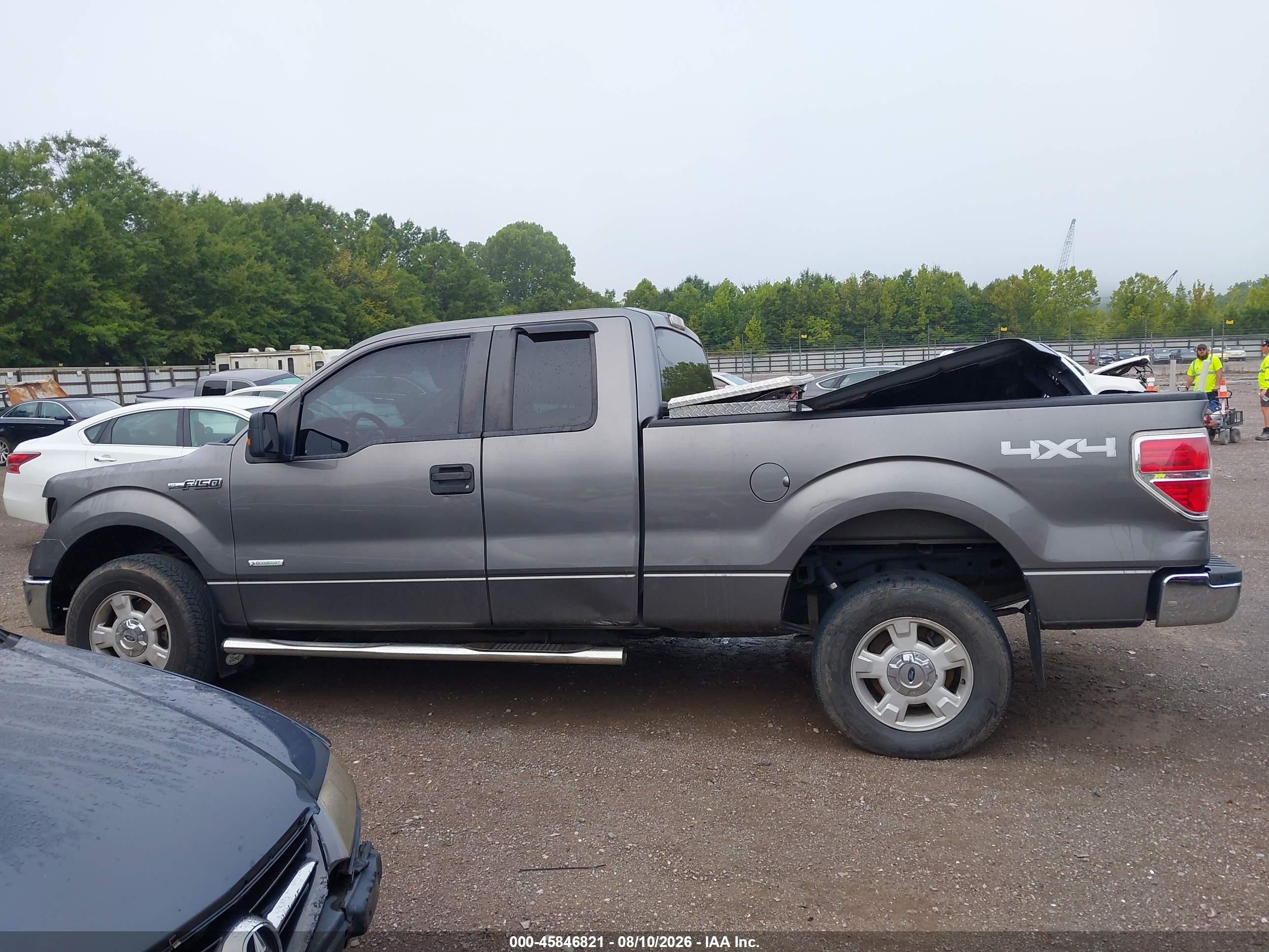 2013 Ford F-150 Xlt Gray vin: 1FTFX1ET0DFD21005