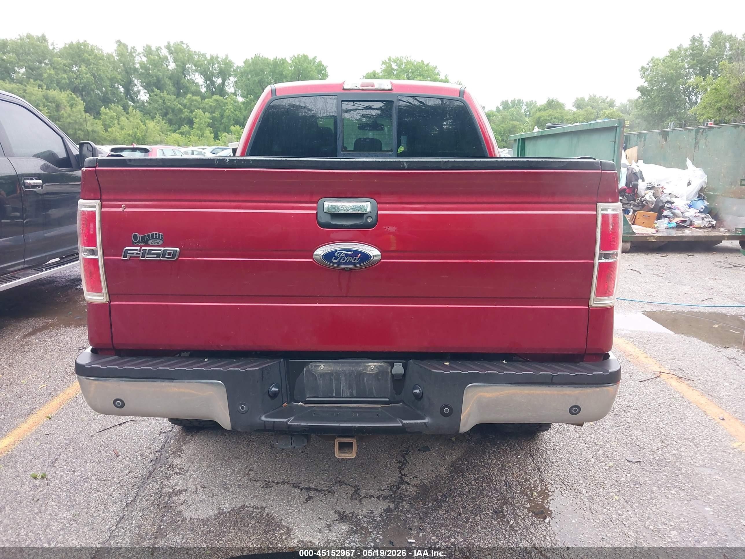 2014 Ford F-150 Xlt Red vin: 1FTFX1ET0EFC93935