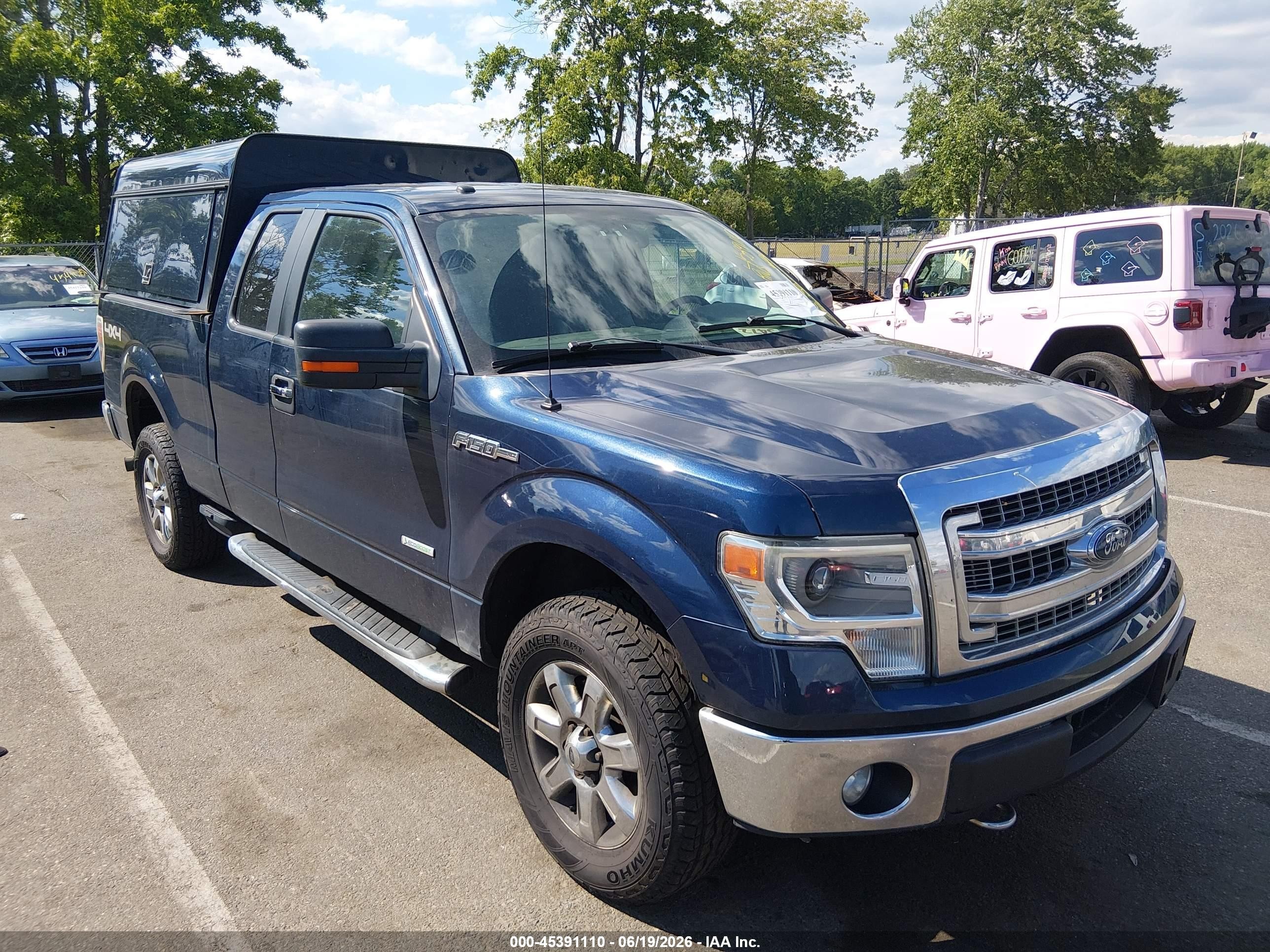 2014 Ford F-150 Xlt Blue vin: 1FTFX1ET0EFD02312