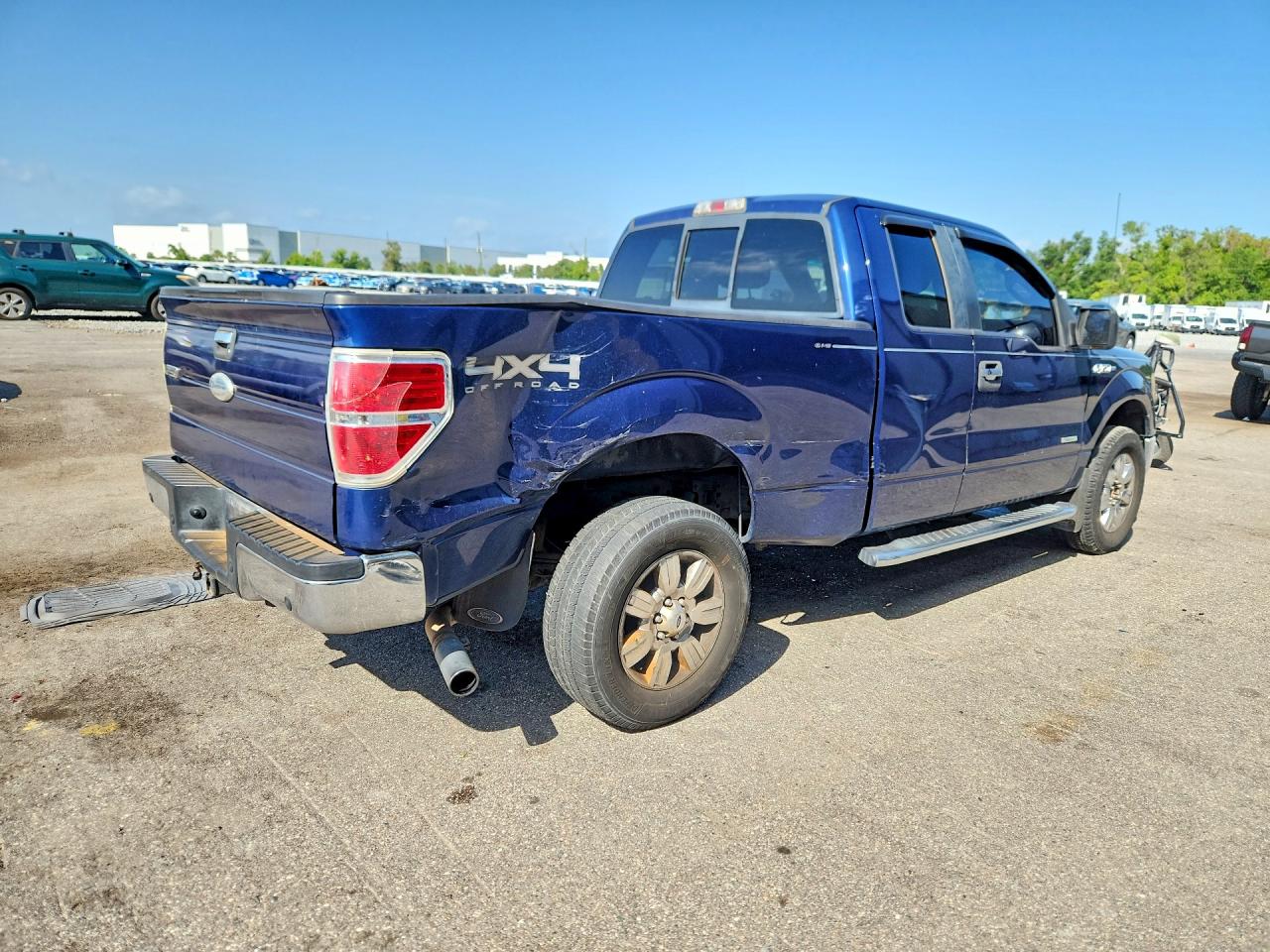 2012 Ford F150 Super Cab Blue vin: 1FTFX1ET1CFA19026