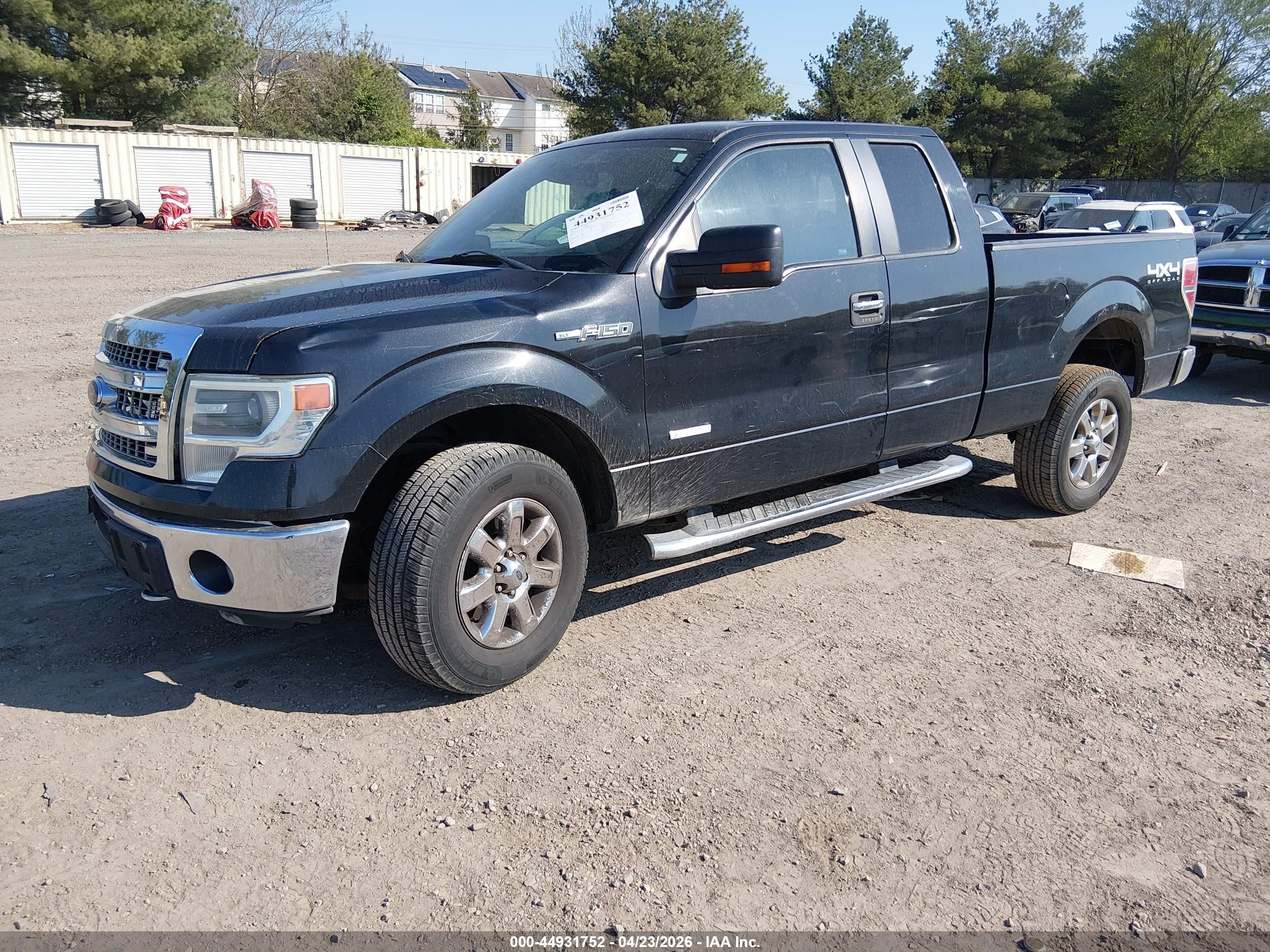 2014 Ford F-150 Xlt Black vin: 1FTFX1ET1EFA99852