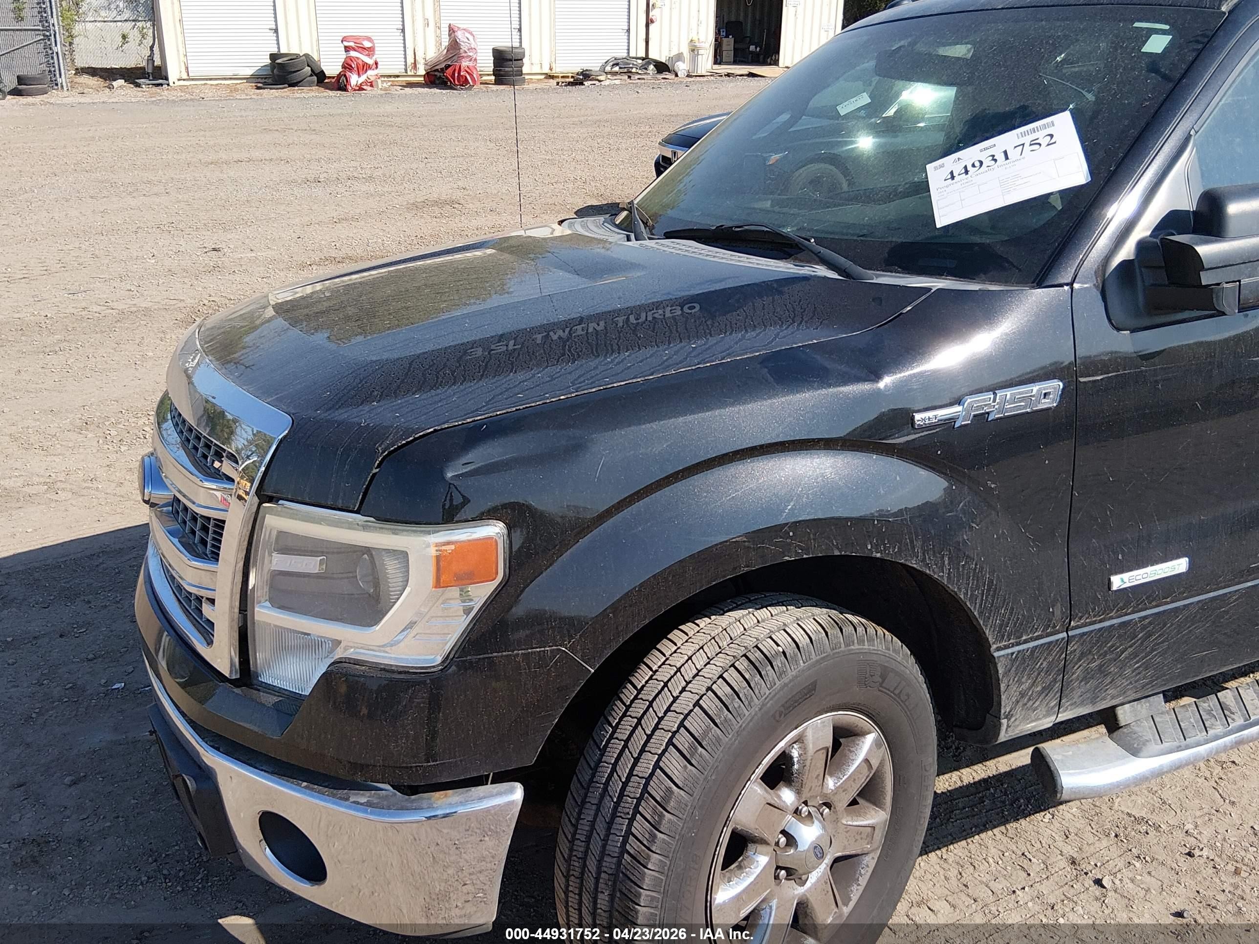 2014 Ford F-150 Xlt Black vin: 1FTFX1ET1EFA99852