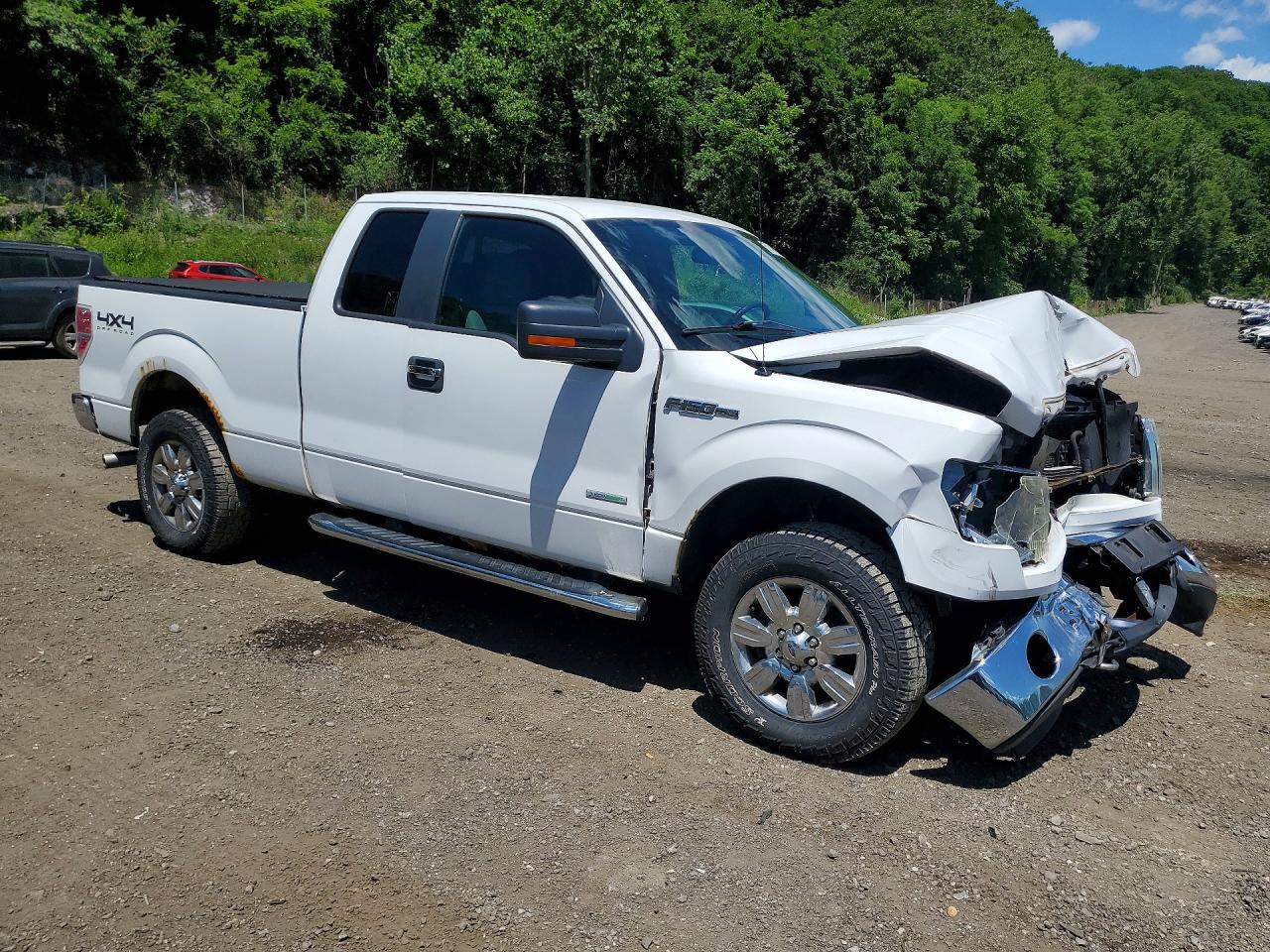2011 Ford F150 Super Cab White vin: 1FTFX1ET2BFB87403