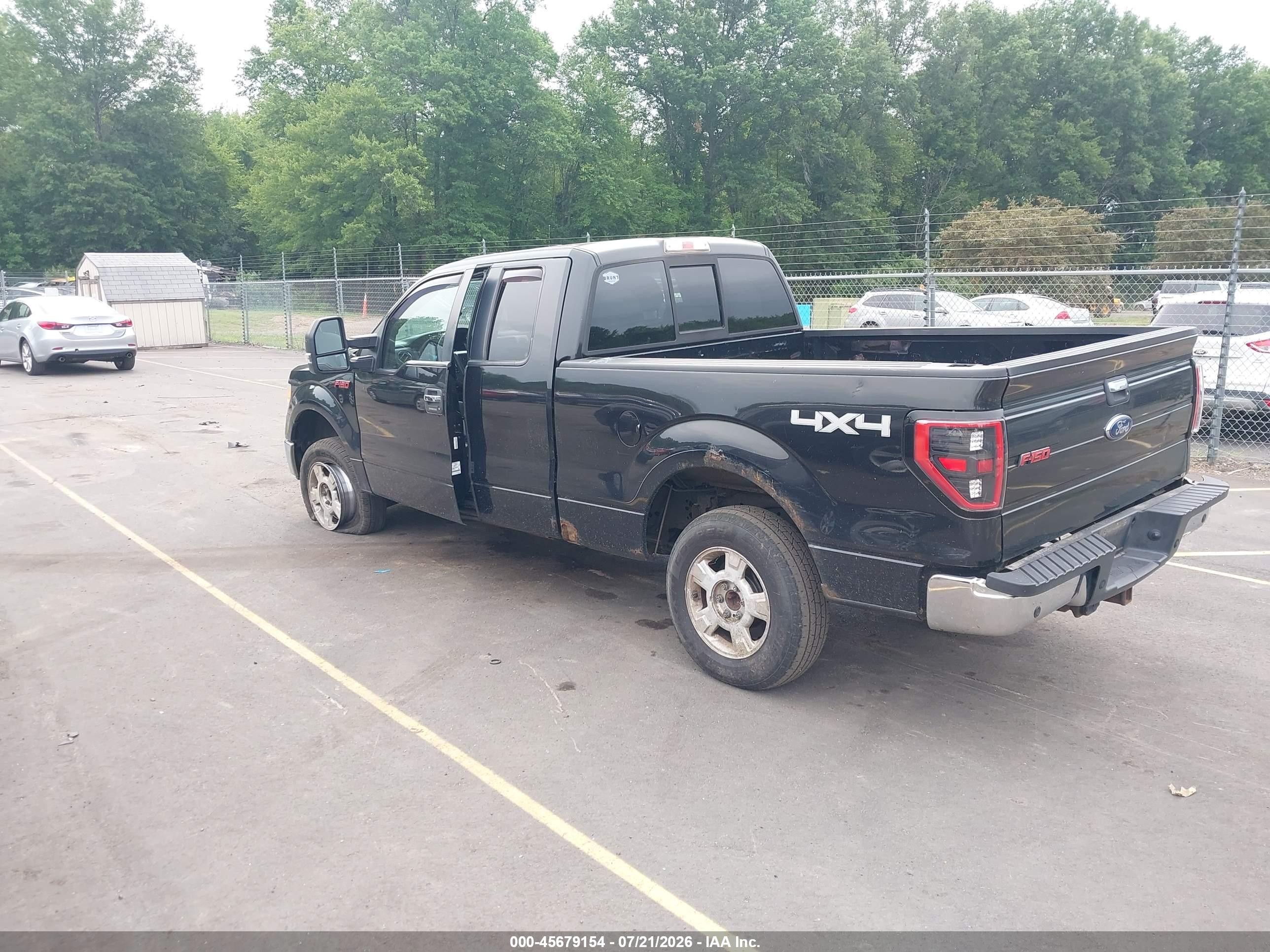 2012 Ford F-150 Xlt Black vin: 1FTFX1ET2CFA54836