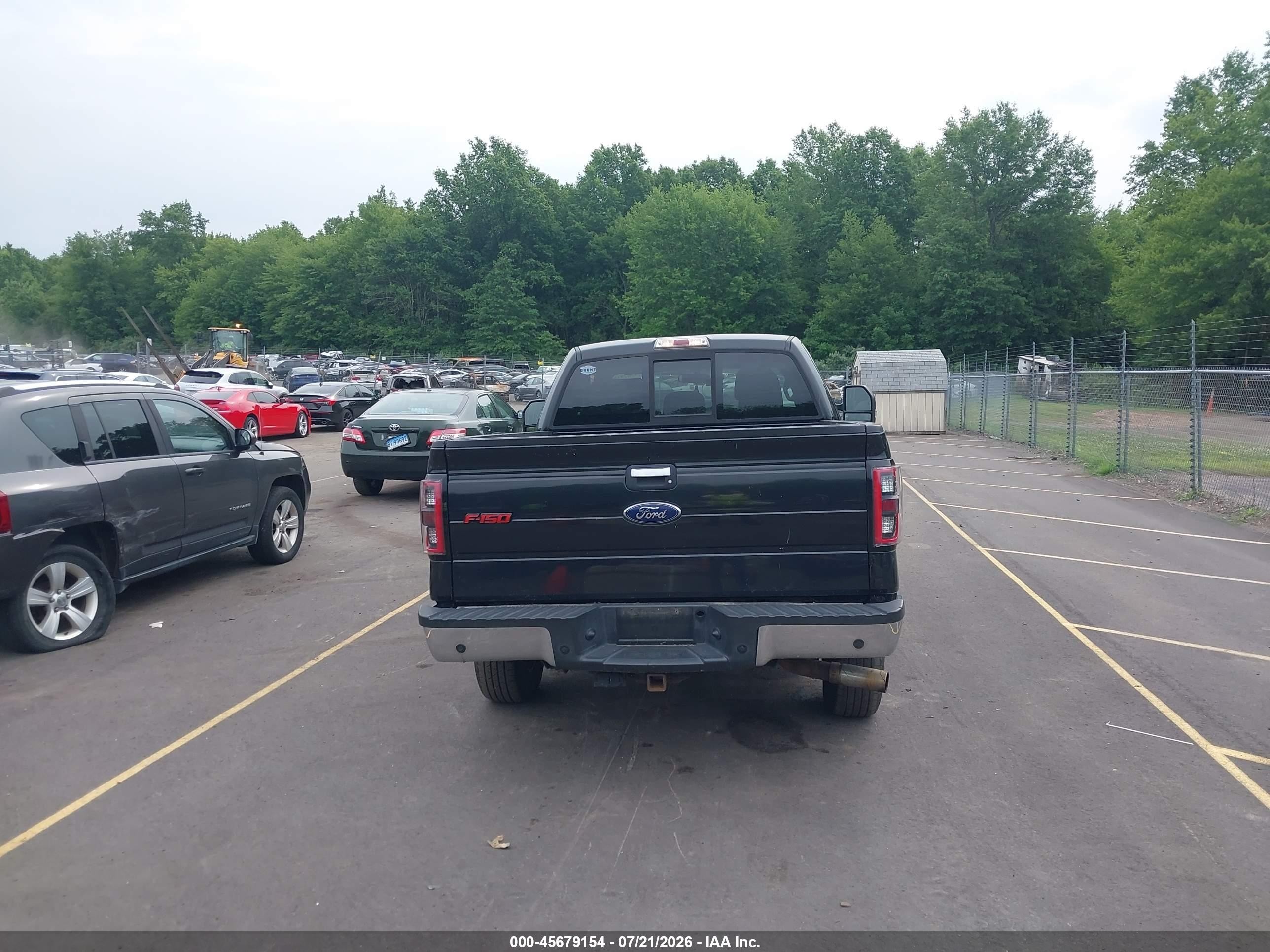 2012 Ford F-150 Xlt Black vin: 1FTFX1ET2CFA54836