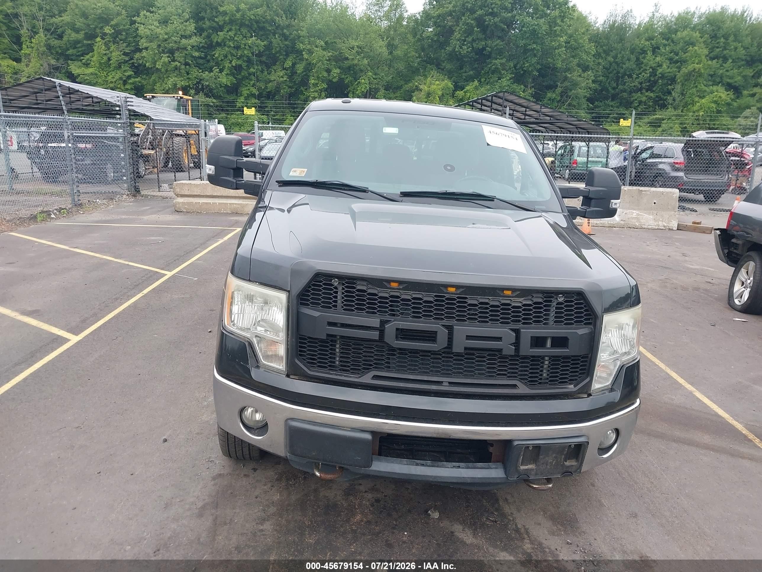 2012 Ford F-150 Xlt Black vin: 1FTFX1ET2CFA54836
