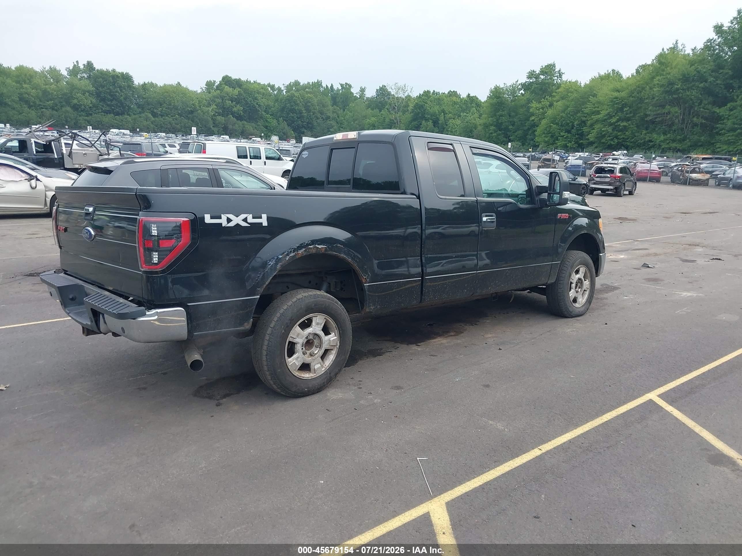 2012 Ford F-150 Xlt Black vin: 1FTFX1ET2CFA54836