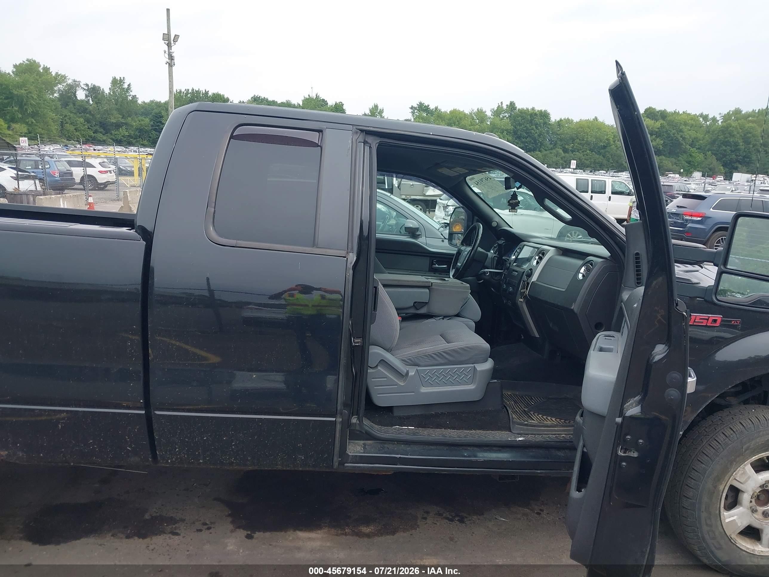 2012 Ford F-150 Xlt Black vin: 1FTFX1ET2CFA54836