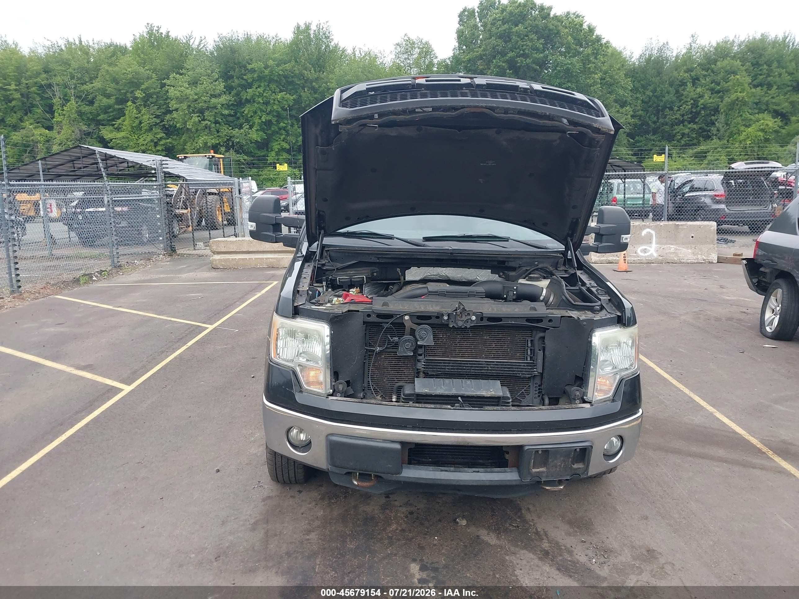 2012 Ford F-150 Xlt Black vin: 1FTFX1ET2CFA54836