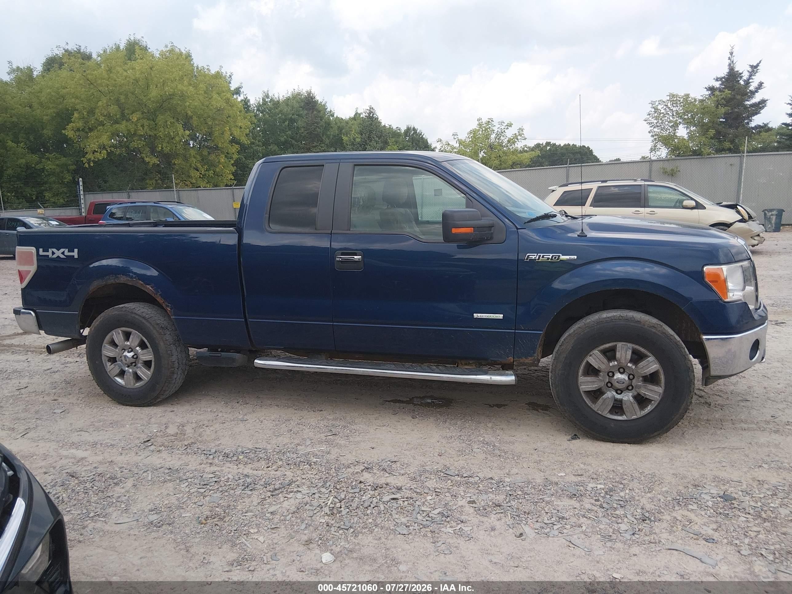 2012 Ford F-150 Xlt Blue vin: 1FTFX1ET2CFA87612