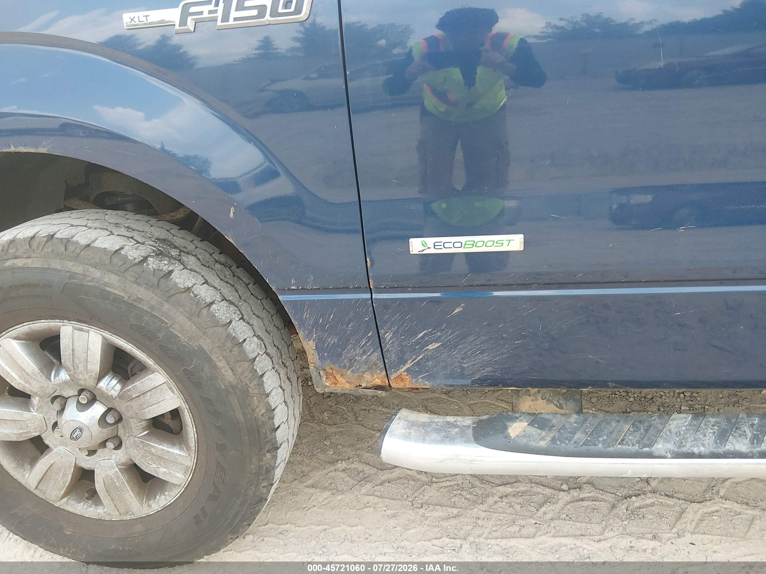 2012 Ford F-150 Xlt Blue vin: 1FTFX1ET2CFA87612