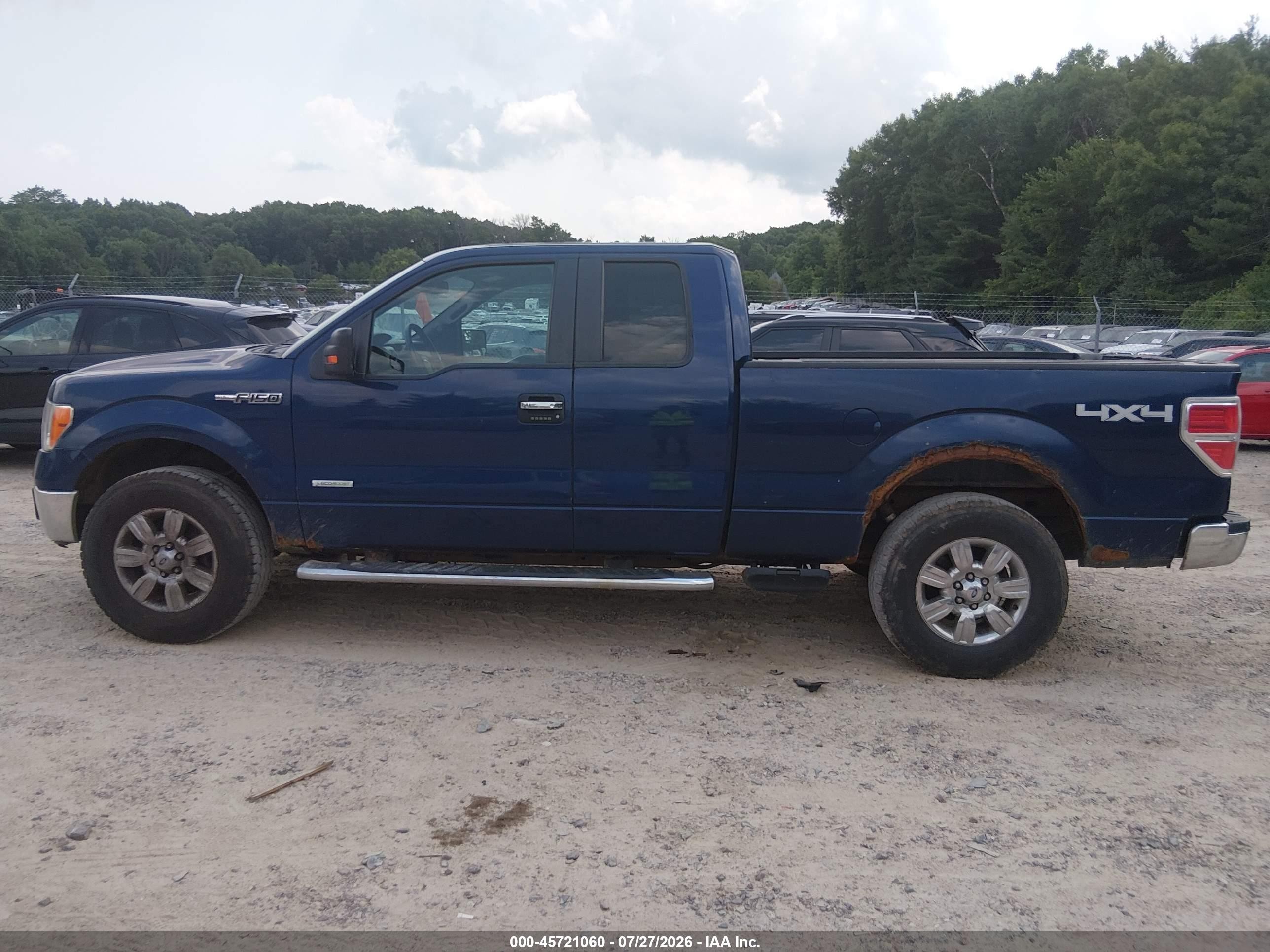 2012 Ford F-150 Xlt Blue vin: 1FTFX1ET2CFA87612